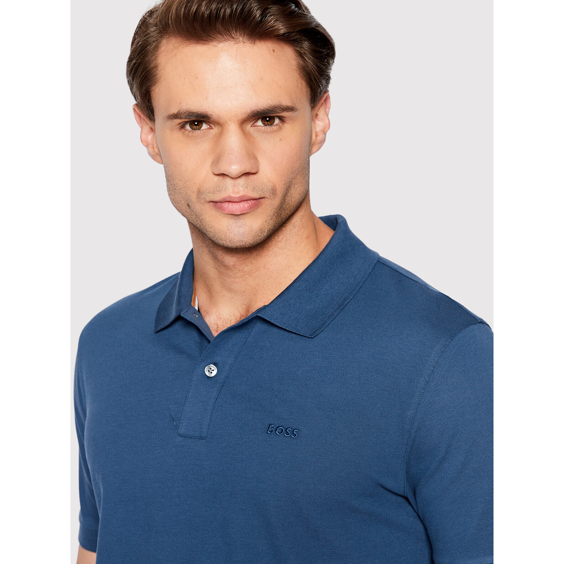 Boss Polokošile Pallas 50468301 Tmavomodrá Regular Fit - Pepit.cz