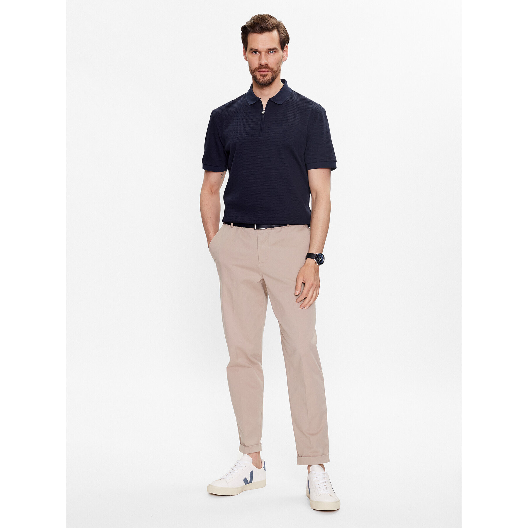 Boss Polokošile Paras 18 50491409 Modrá Regular Fit - Pepit.cz