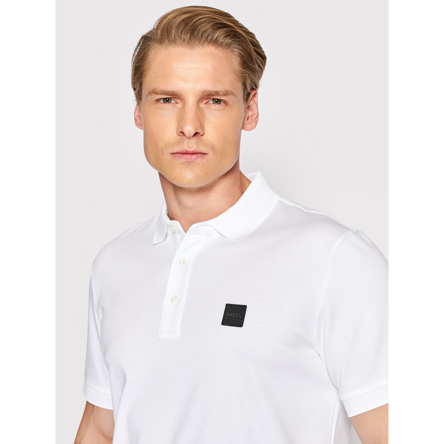 Boss Polokošile Parlay 143 50467115 Bílá Regular Fit - Pepit.cz