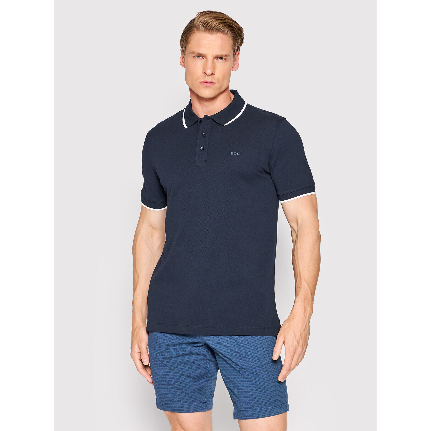 Boss Polokošile Parlay 145 50467138 Tmavomodrá Regular Fit - Pepit.cz