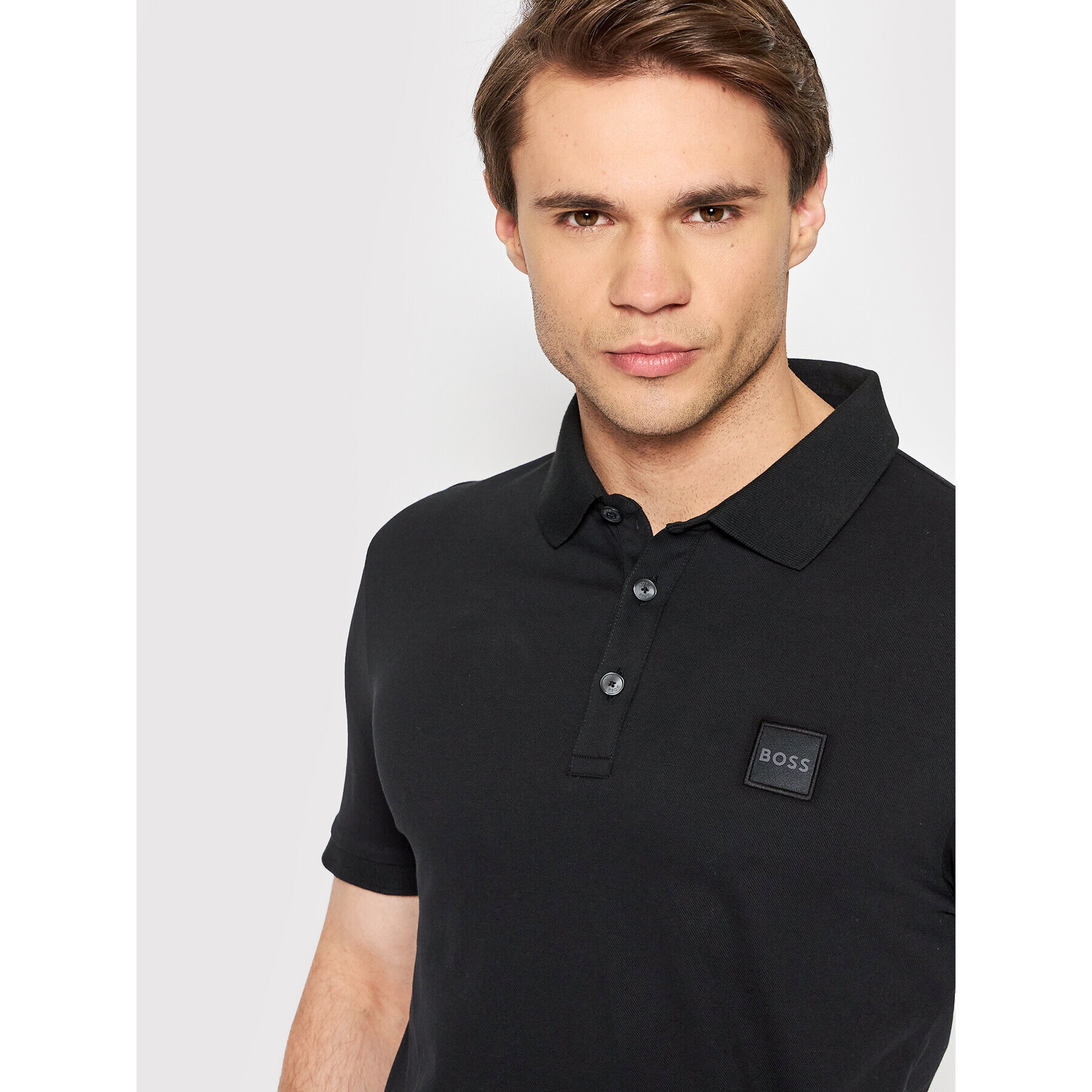 Boss Polokošile Passenger 50472668 Černá Slim Fit - Pepit.cz