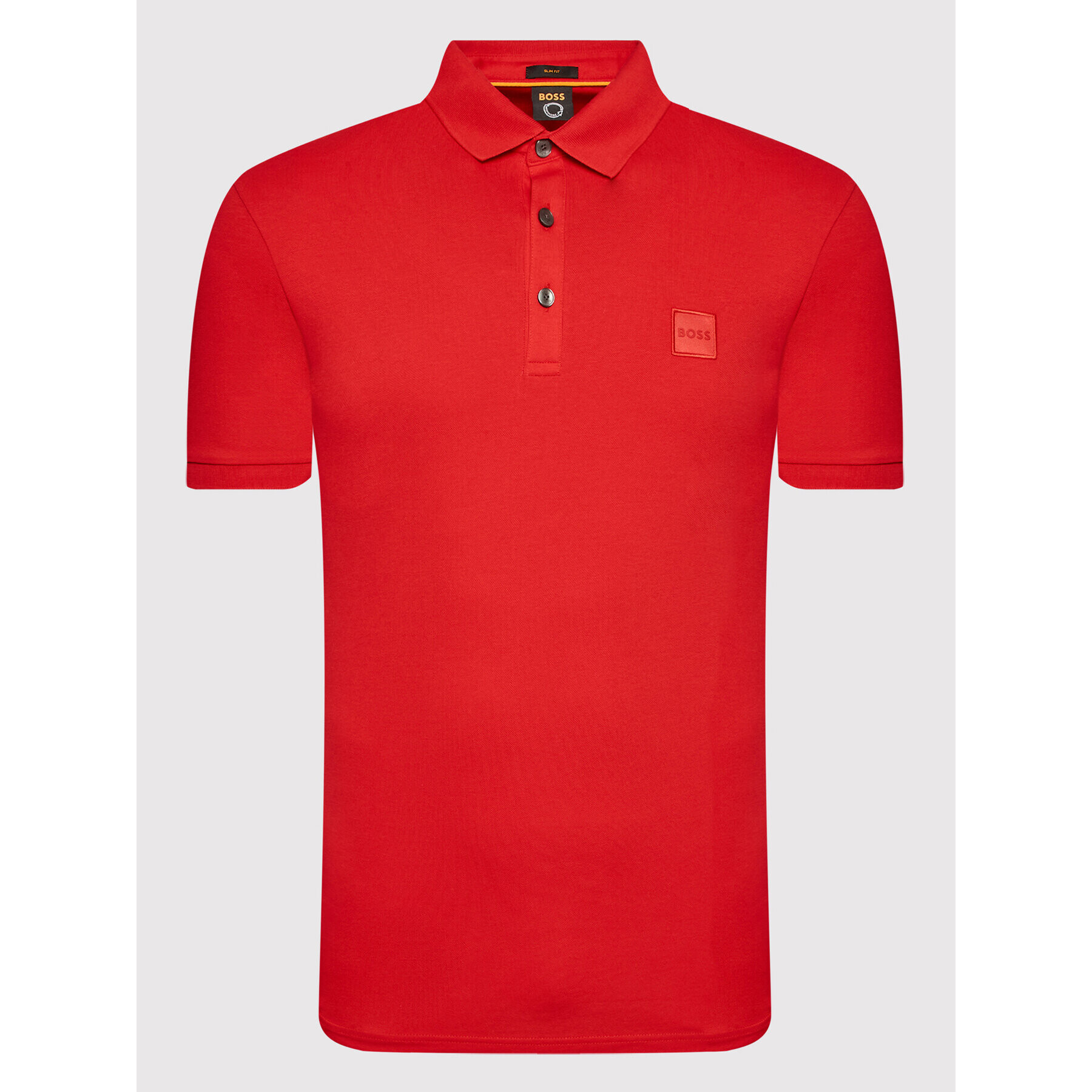 Boss Polokošile Passenger 50472668 Červená Slim Fit - Pepit.cz