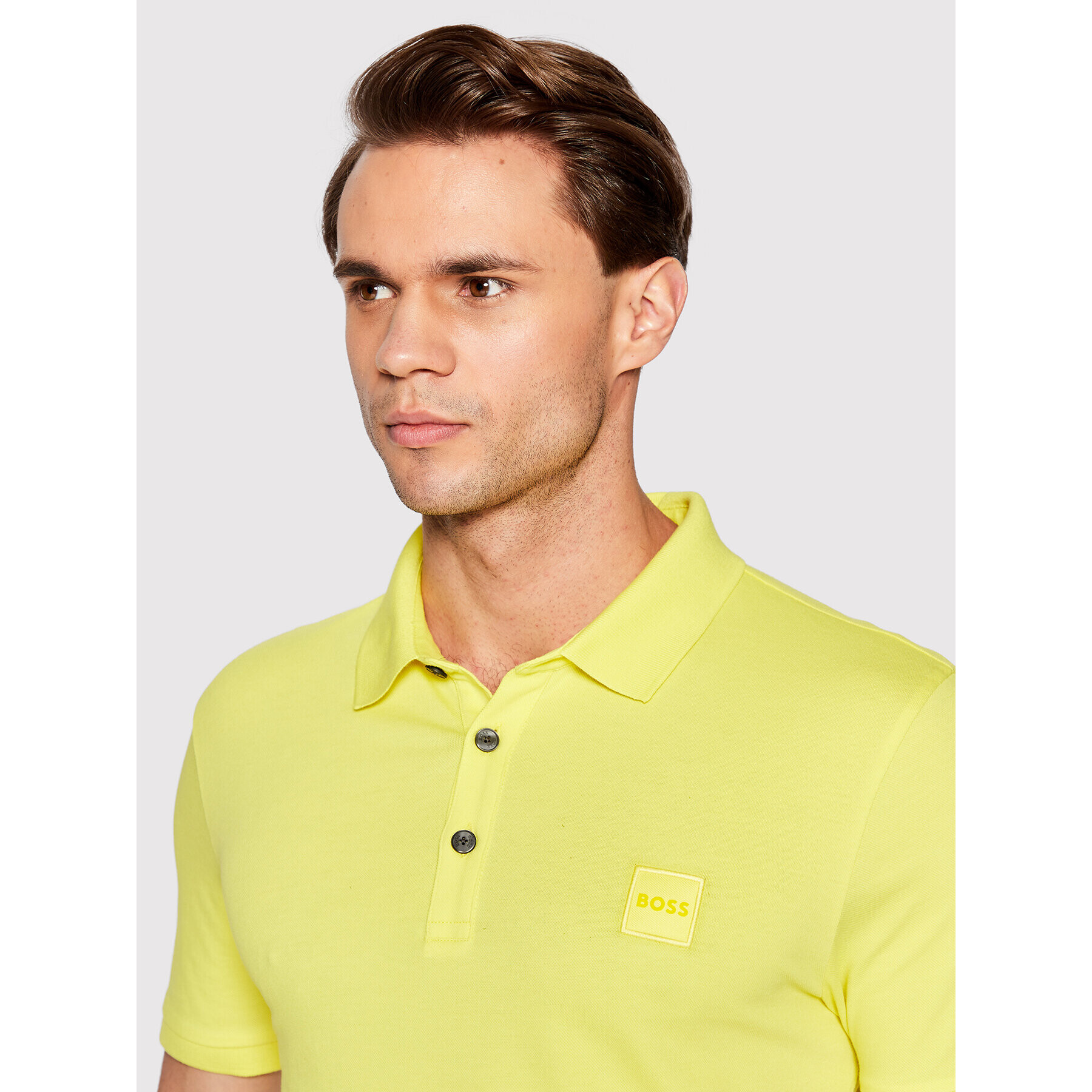 Boss Polokošile Passenger 50472668 Žlutá Slim Fit - Pepit.cz