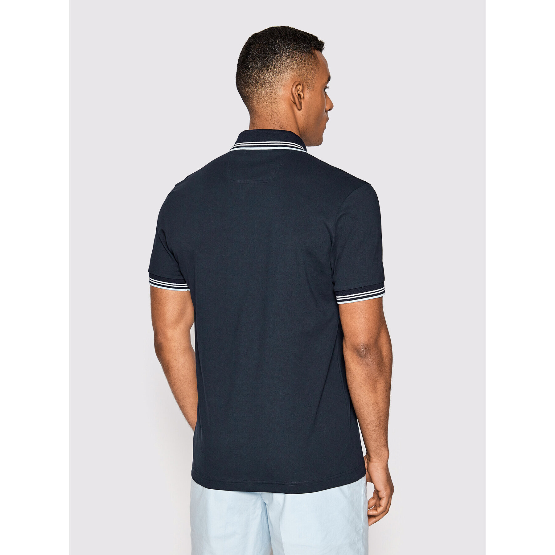 Boss Polokošile Paul Curved 50469245 Tmavomodrá Slim Fit - Pepit.cz