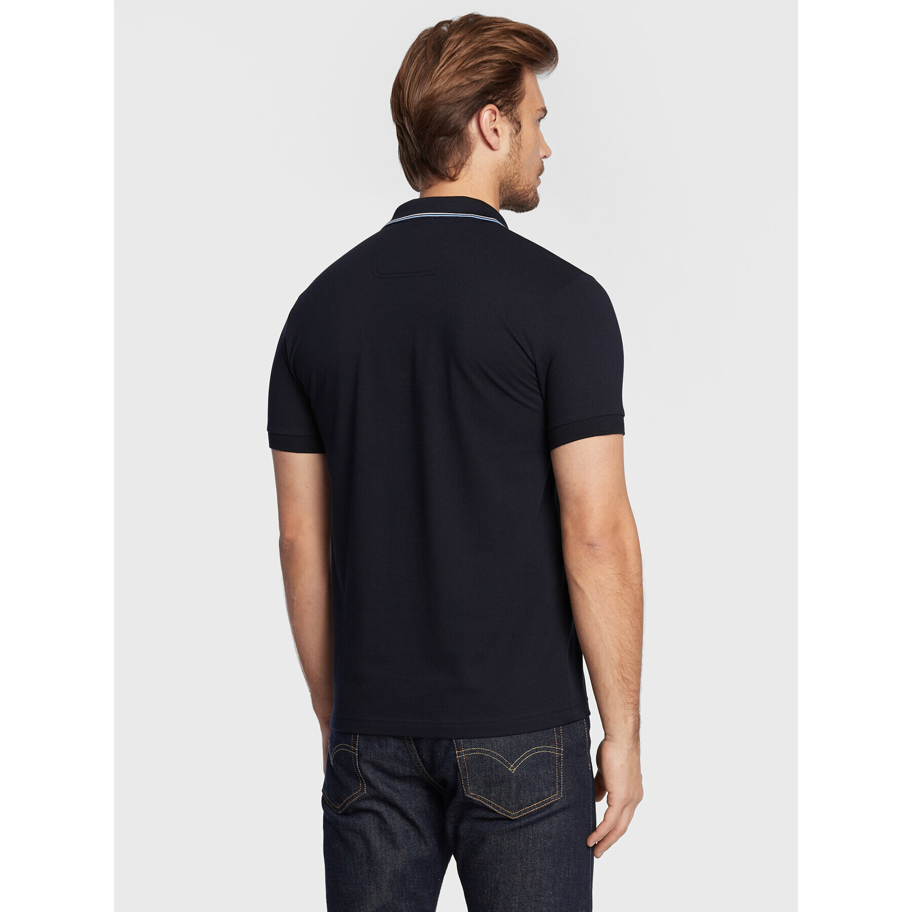 Boss Polokošile Paule 4 50469391 Tmavomodrá Slim Fit - Pepit.cz