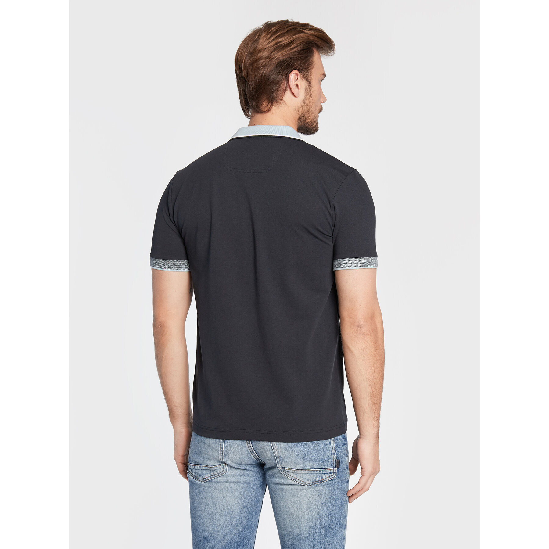 Boss Polokošile Paule 50471914 Tmavomodrá Slim Fit - Pepit.cz