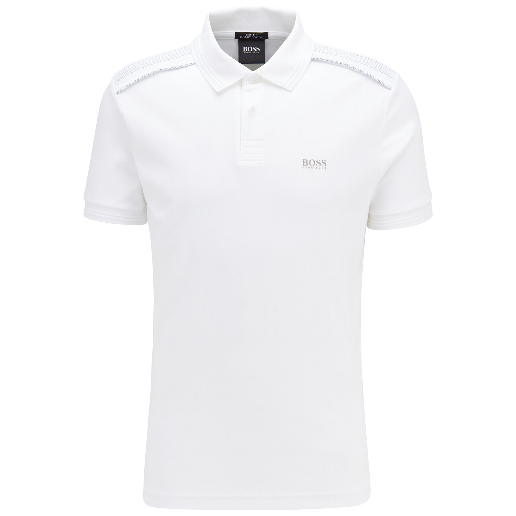 Boss Polokošile Paule Tr 50435671 Bílá Slim Fit - Pepit.cz