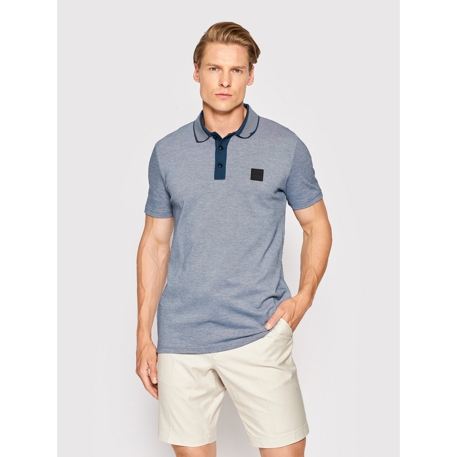 Boss Polokošile PDrivey 50466694 Modrá Regular Fit - Pepit.cz