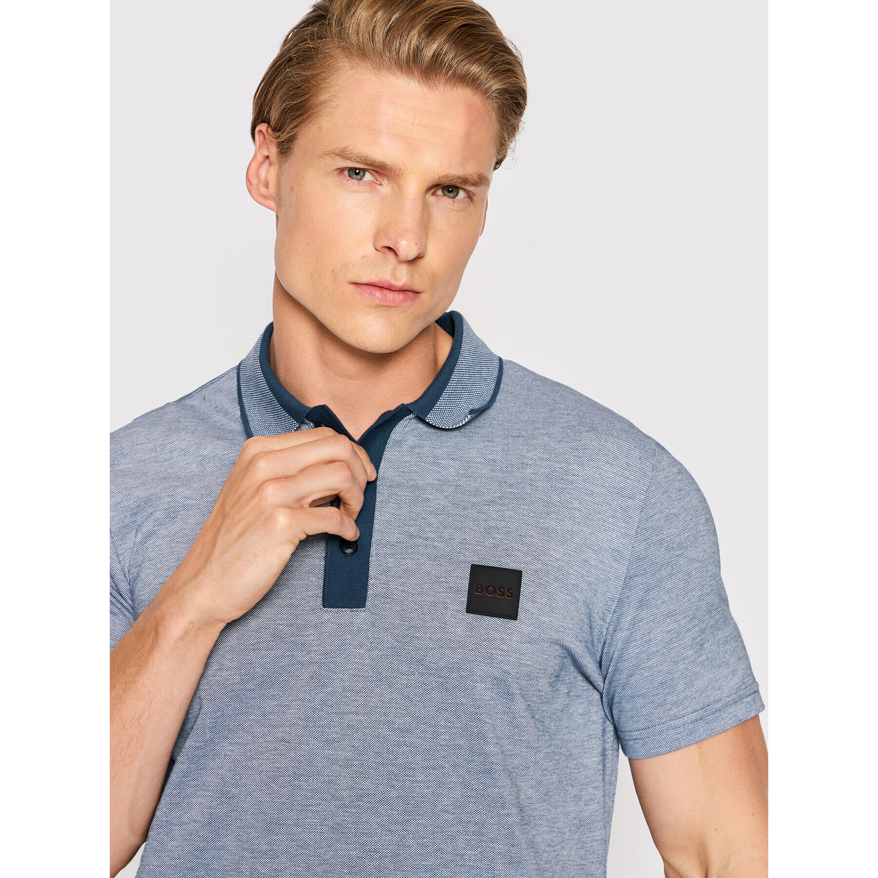 Boss Polokošile PDrivey 50466694 Modrá Regular Fit - Pepit.cz