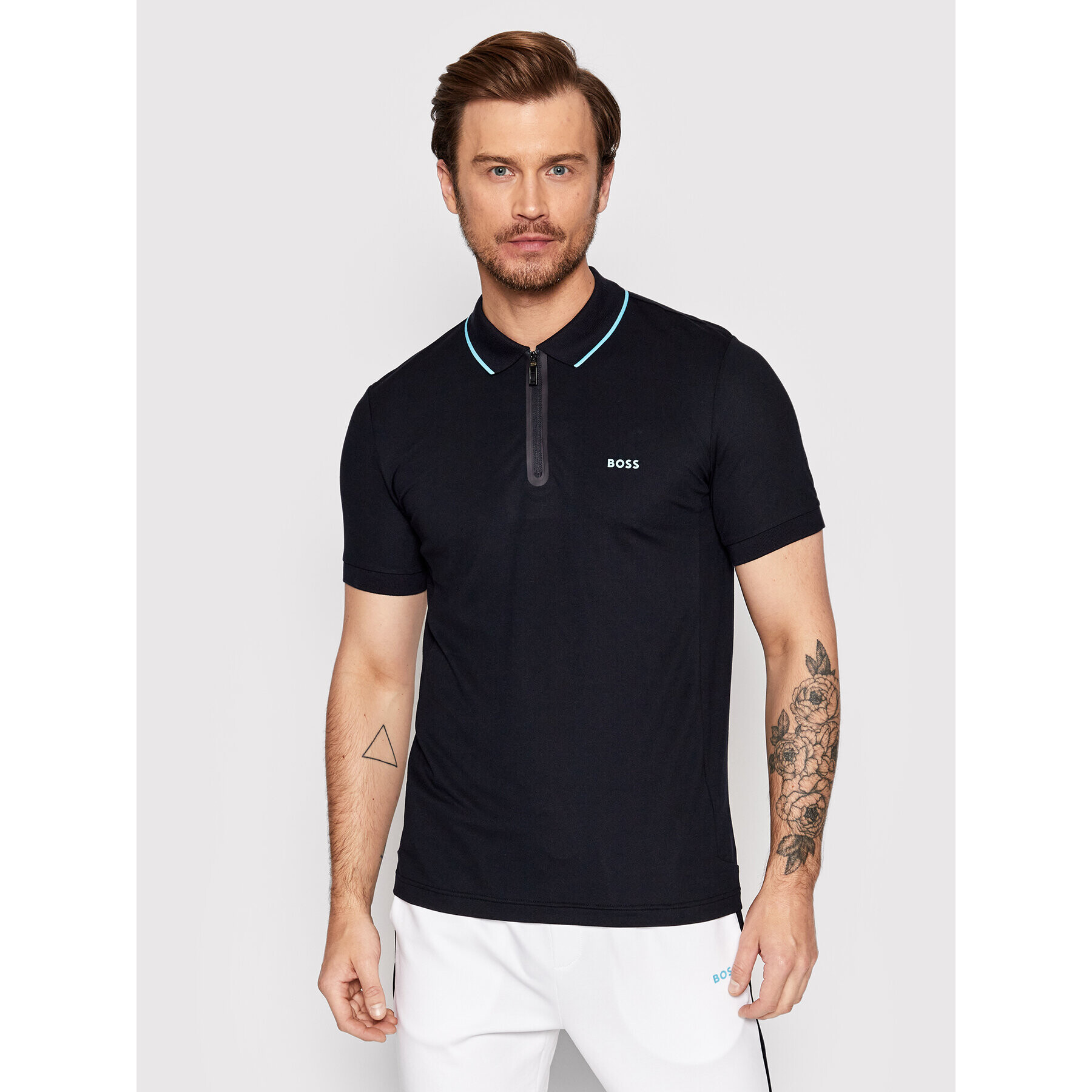 Boss Polokošile Philix 50466444 Tmavomodrá Slim Fit - Pepit.cz