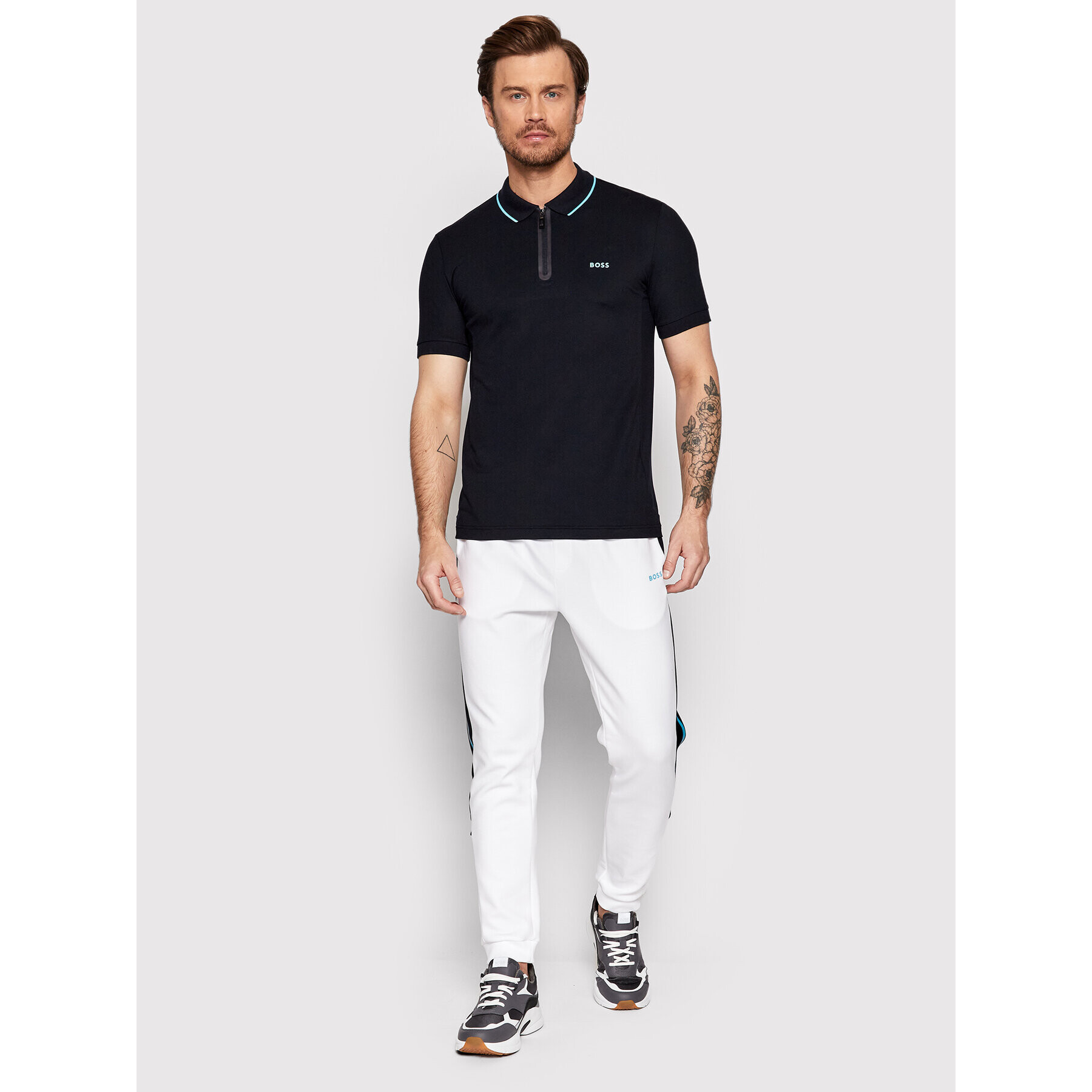 Boss Polokošile Philix 50466444 Tmavomodrá Slim Fit - Pepit.cz