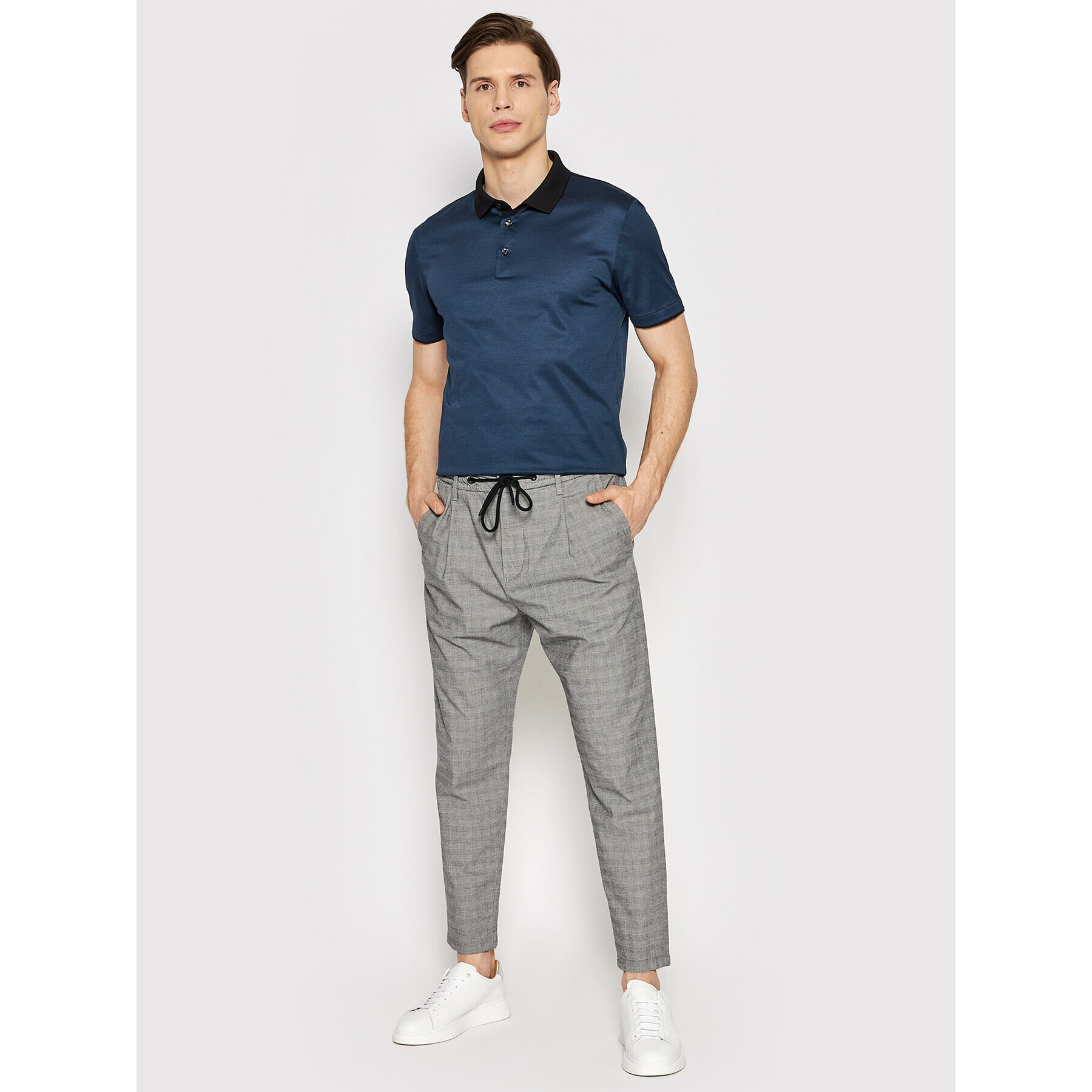 Boss Polokošile Pitton 18 50467140 Tmavomodrá Slim Fit - Pepit.cz