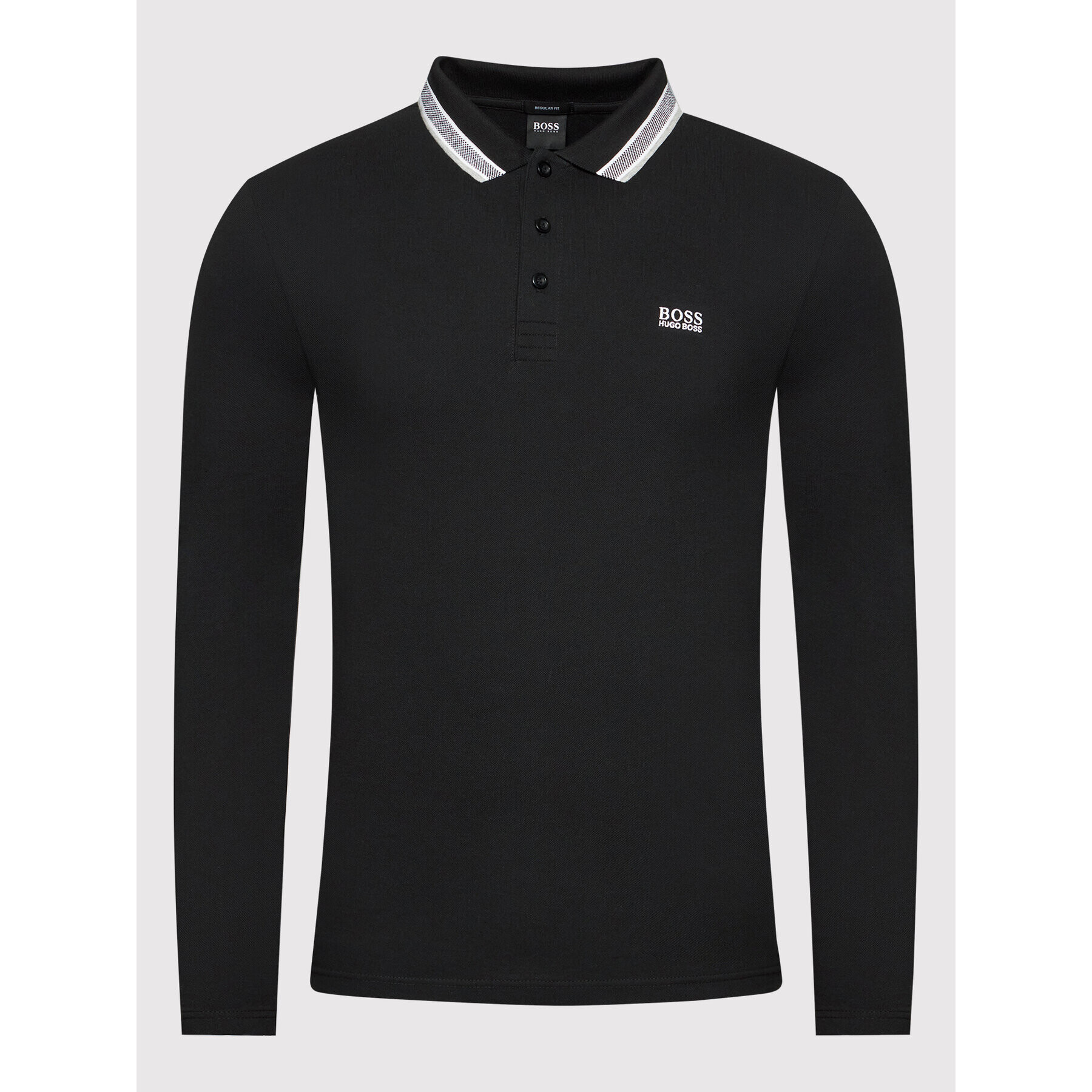 Boss Polokošile Plisy 50272945 Černá Regular Fit - Pepit.cz