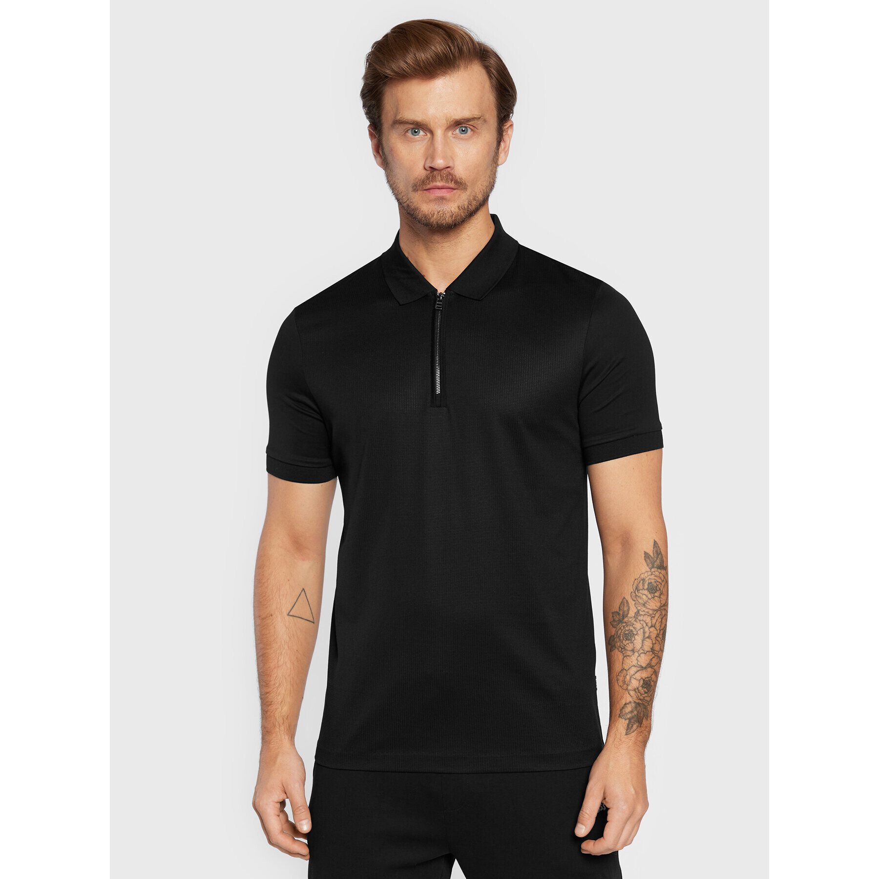 Boss Polokošile Polston 28 50477278 Černá Slim Fit - Pepit.cz