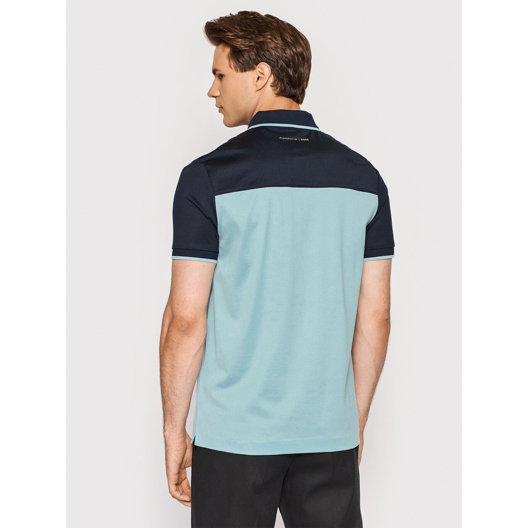 Boss Polokošile PORSCHE Phillipson 160_Ps 50466070 Modrá Slim Fit - Pepit.cz