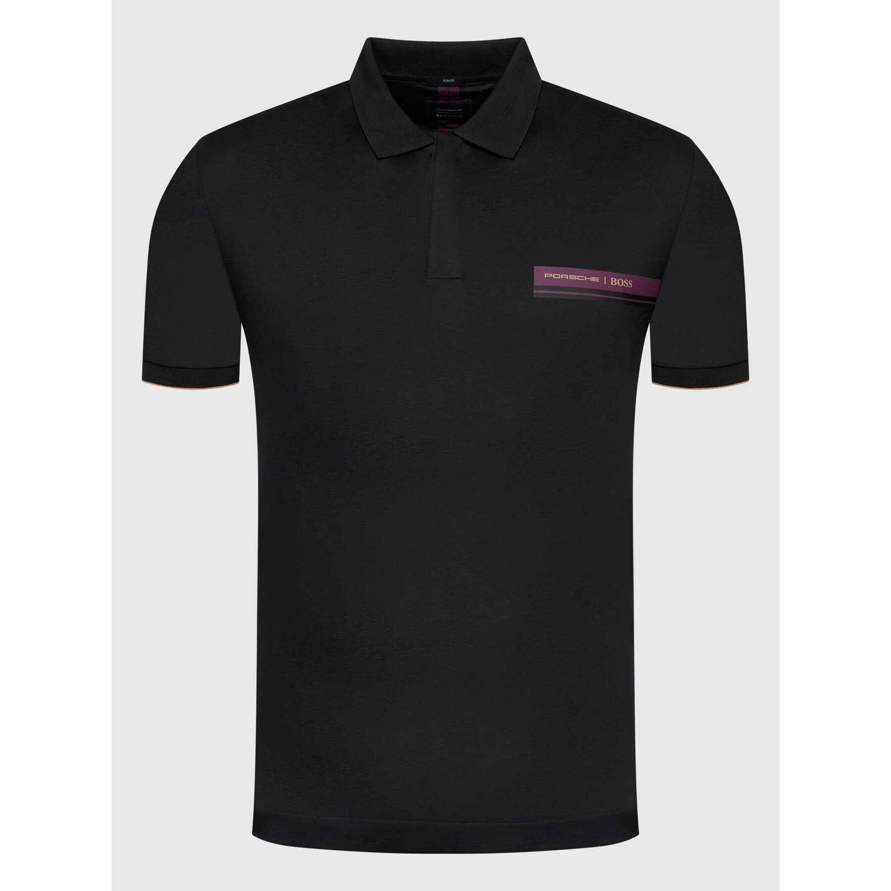 Boss Polokošile PORSCHE Phillipson 190 50457012 Černá Slim Fit - Pepit.cz