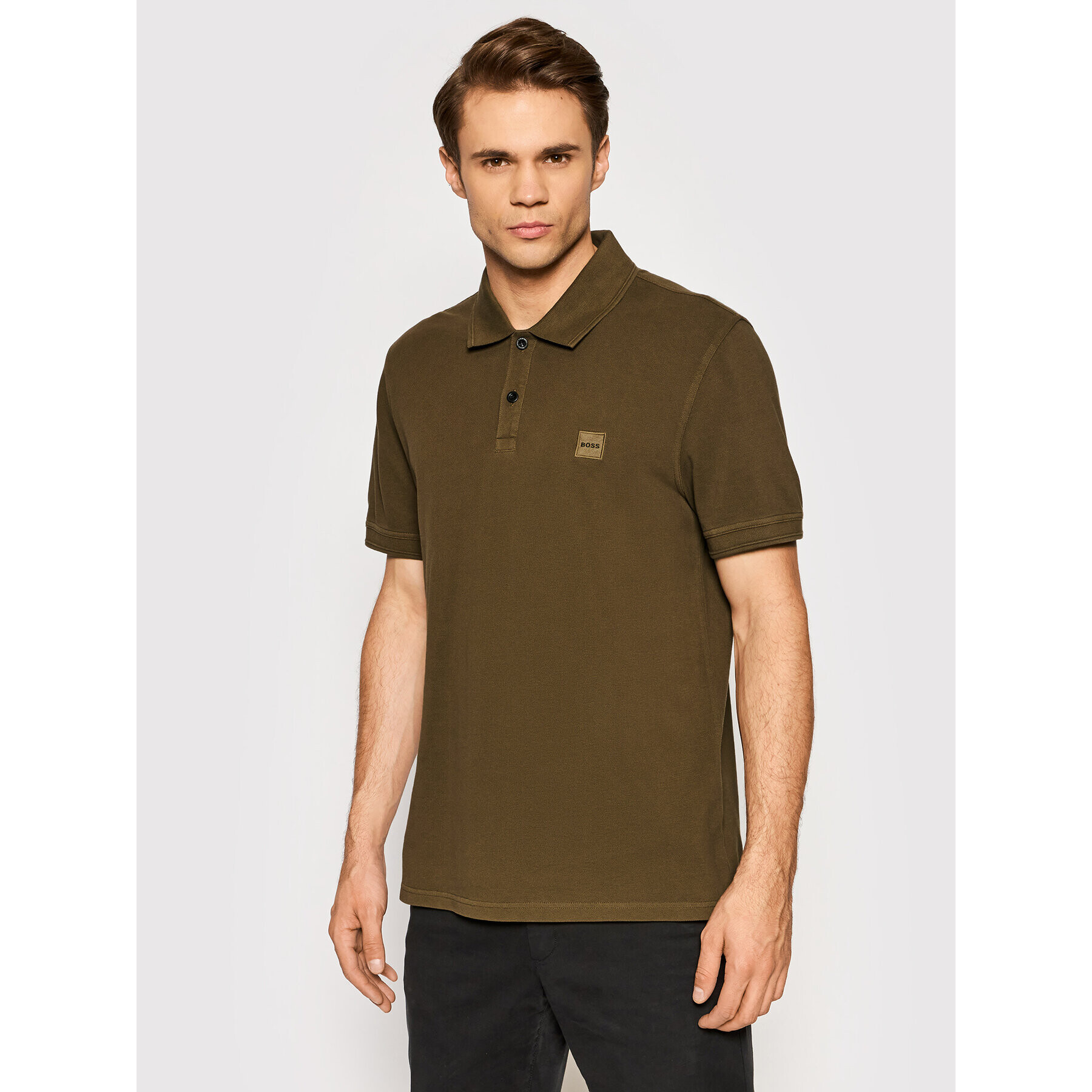 Boss Polokošile Prime 1 50462812 Zelená Slim Fit - Pepit.cz