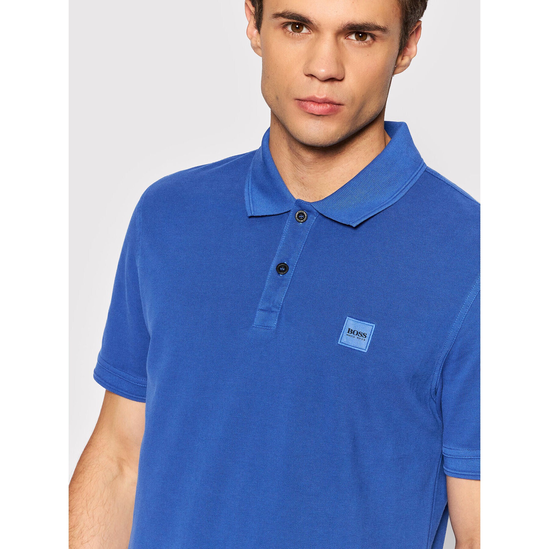 Boss Polokošile Prime 50378365 Modrá Slim Fit - Pepit.cz