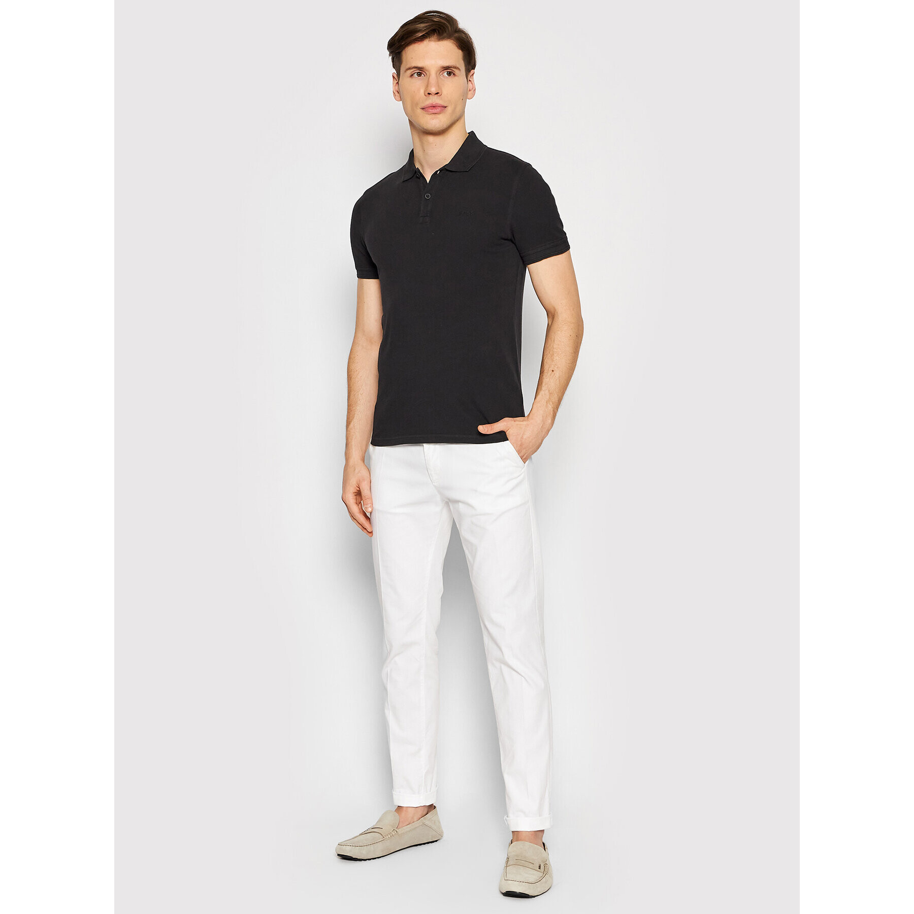 Boss Polokošile Prime 50468576 Černá Regular Fit - Pepit.cz