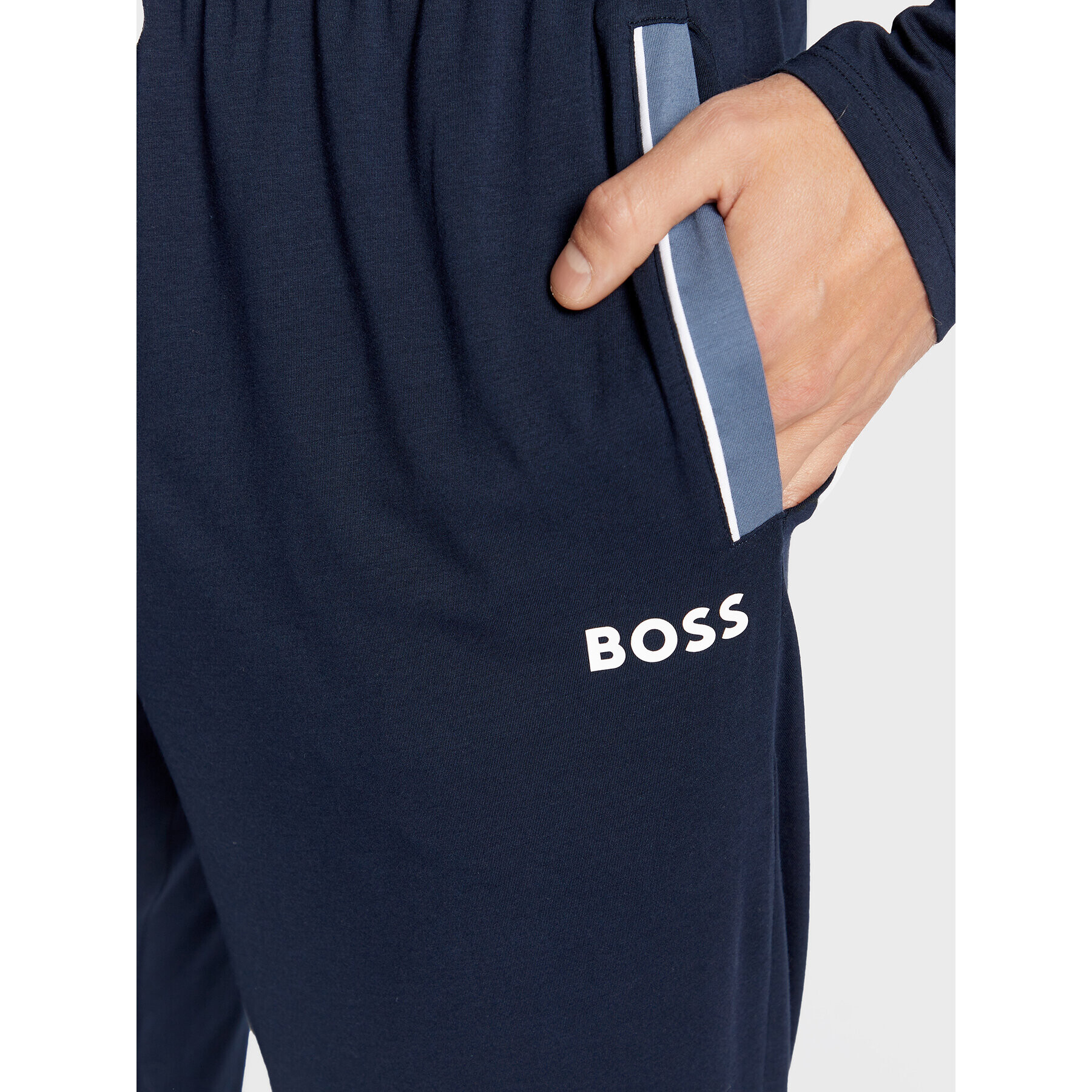 Boss Pyžamové kalhoty Balance 50479282 Tmavomodrá Regular Fit - Pepit.cz