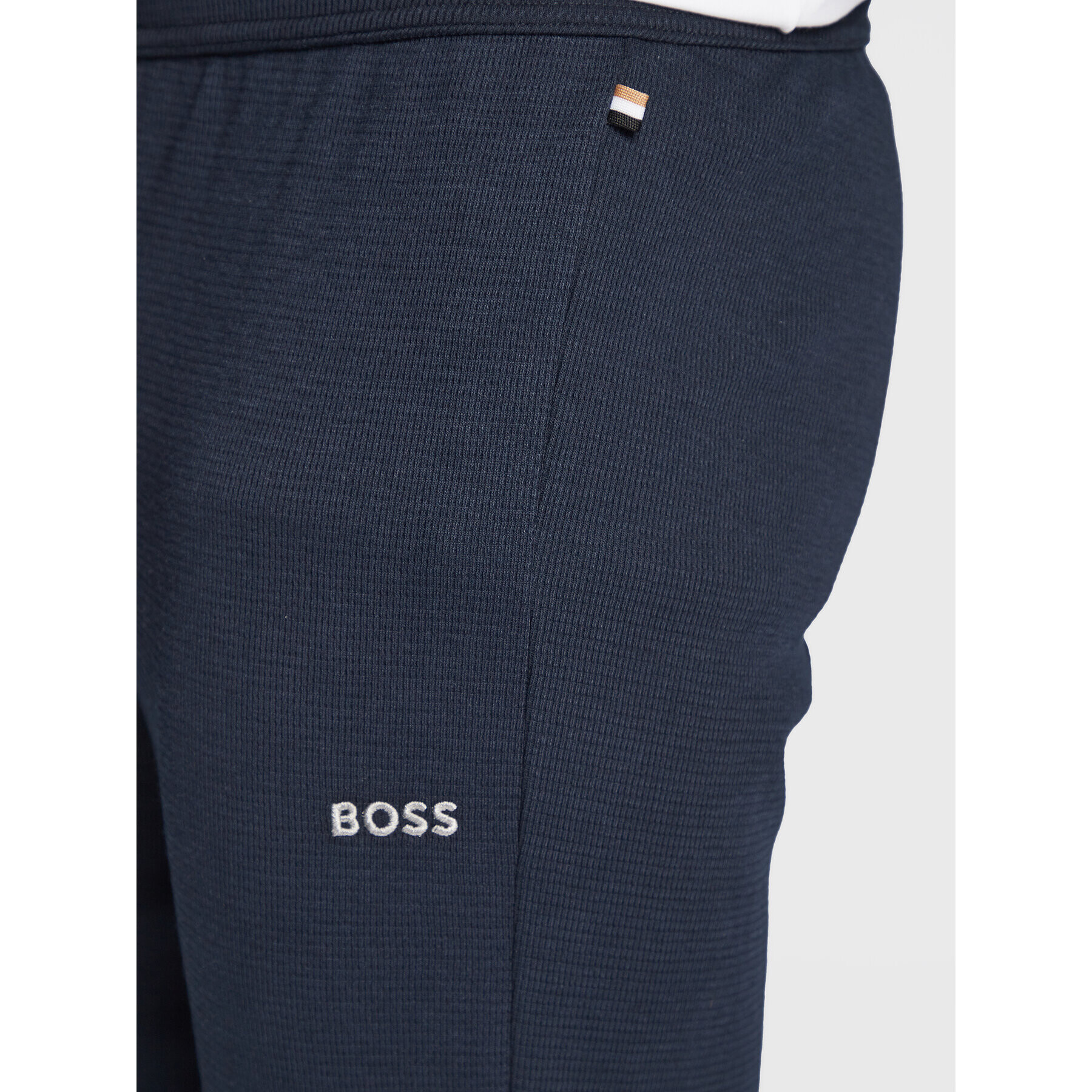 Boss Pyžamové kalhoty Waffle 50486456 Tmavomodrá Regular Fit - Pepit.cz