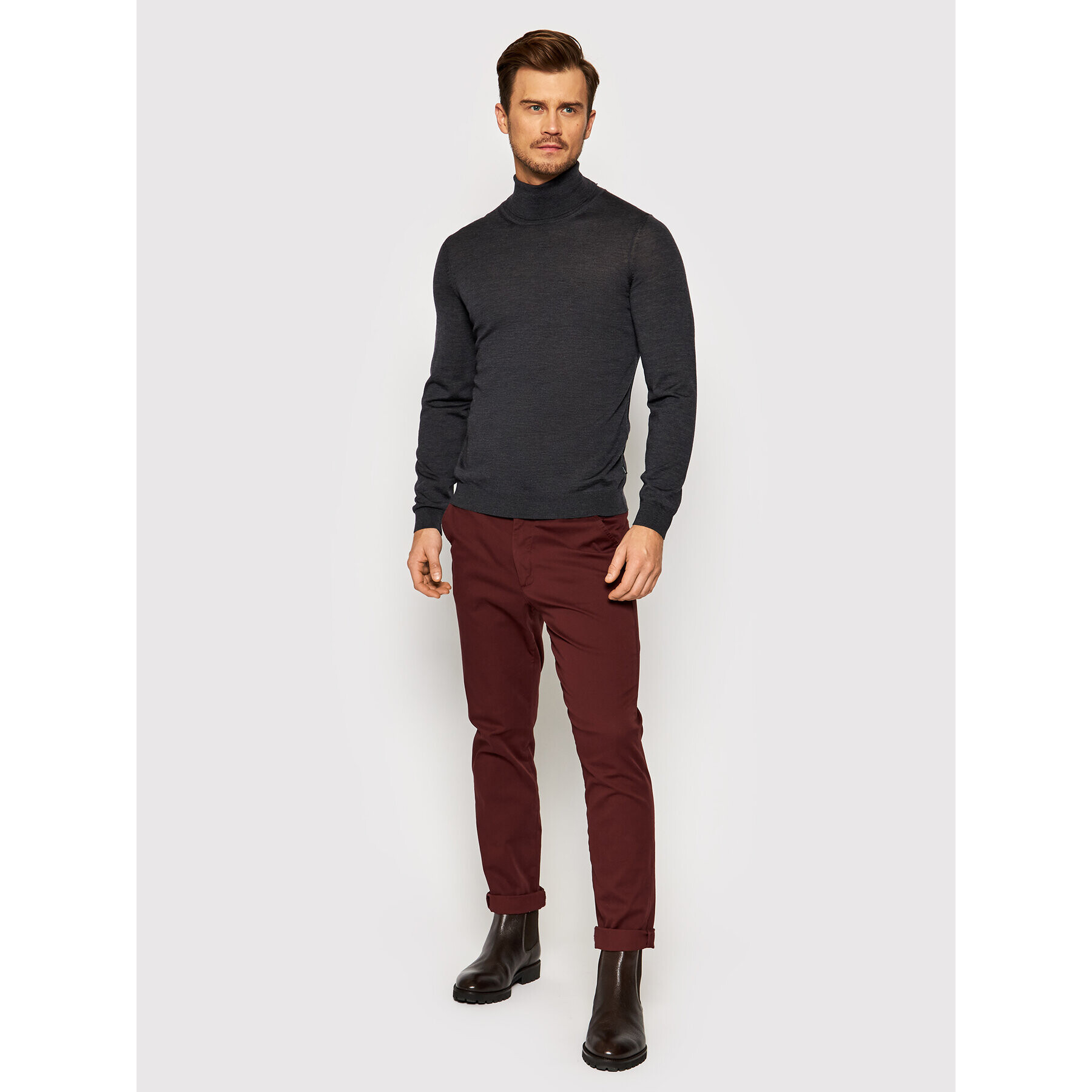 Boss Rolák Musso-P 50392083 Šedá Slim Fit - Pepit.cz