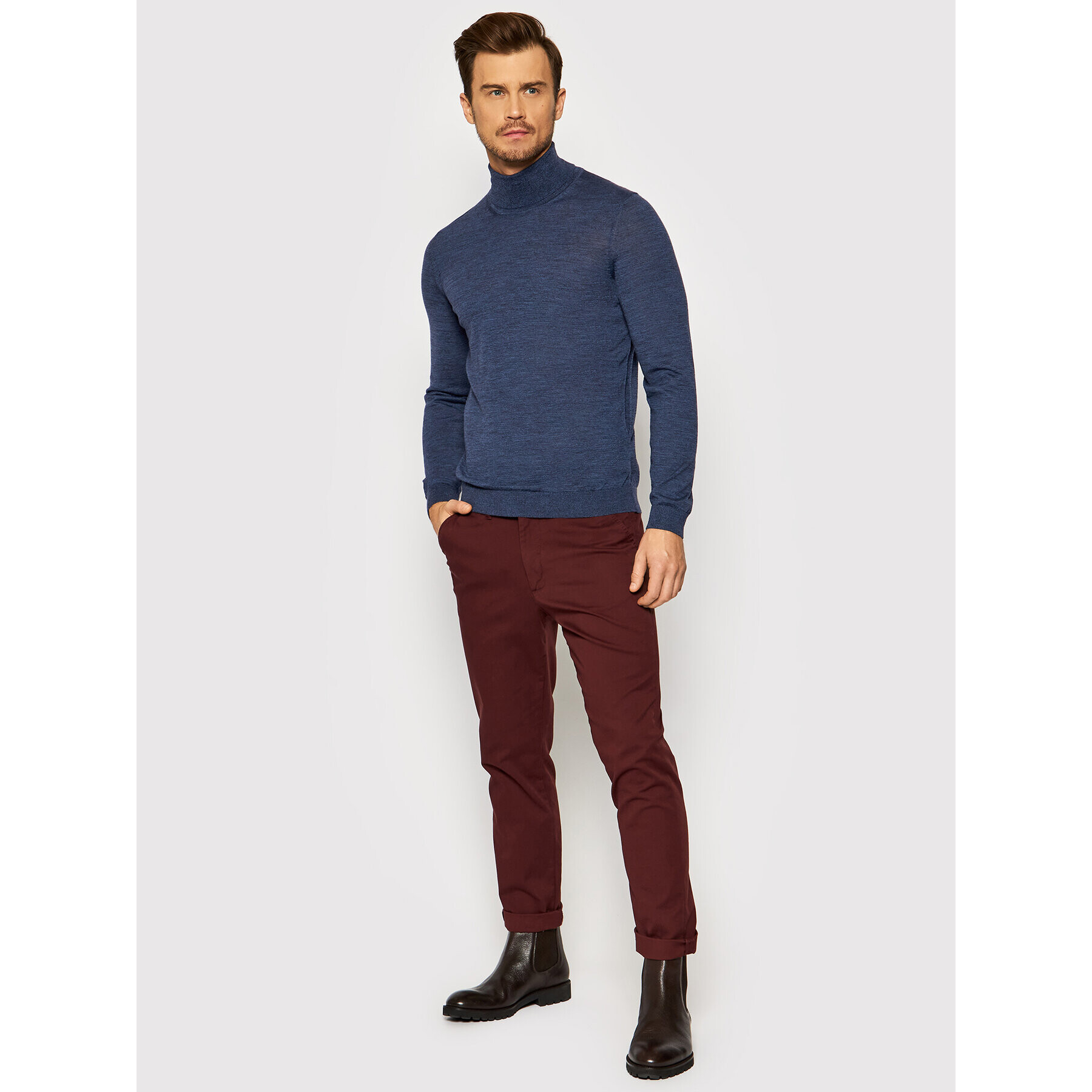 Boss Rolák Musso-P 50392083 Tmavomodrá Slim Fit - Pepit.cz