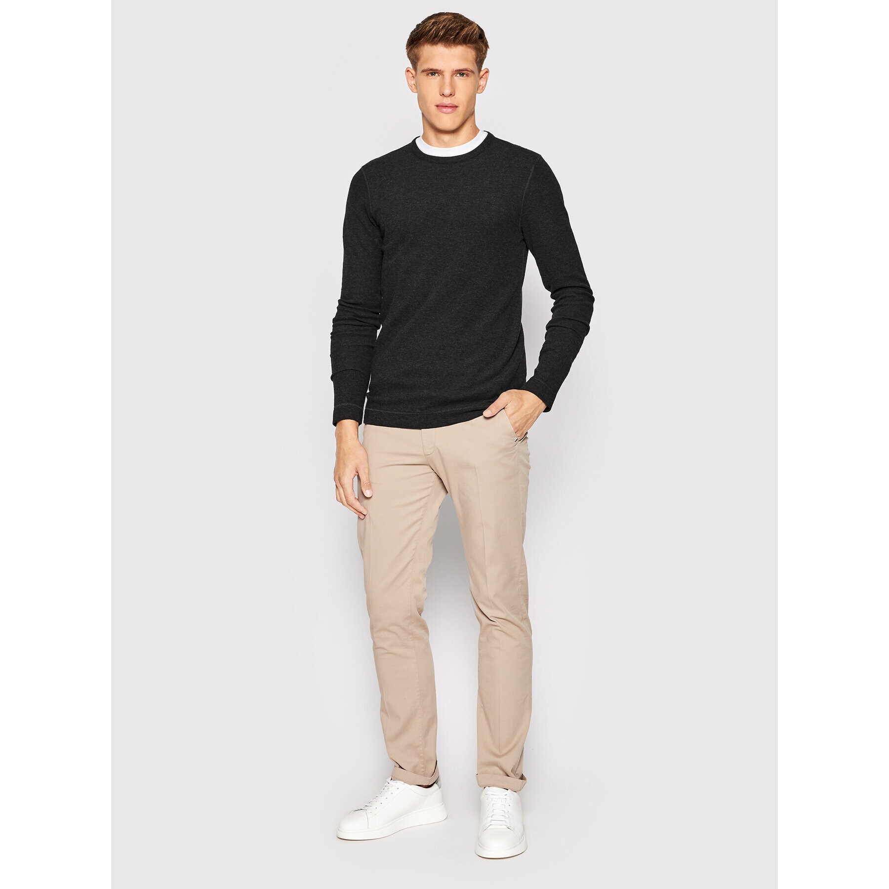 Boss S dlouhým rukávem Tempest 50472309 Černá Slim Fit - Pepit.cz