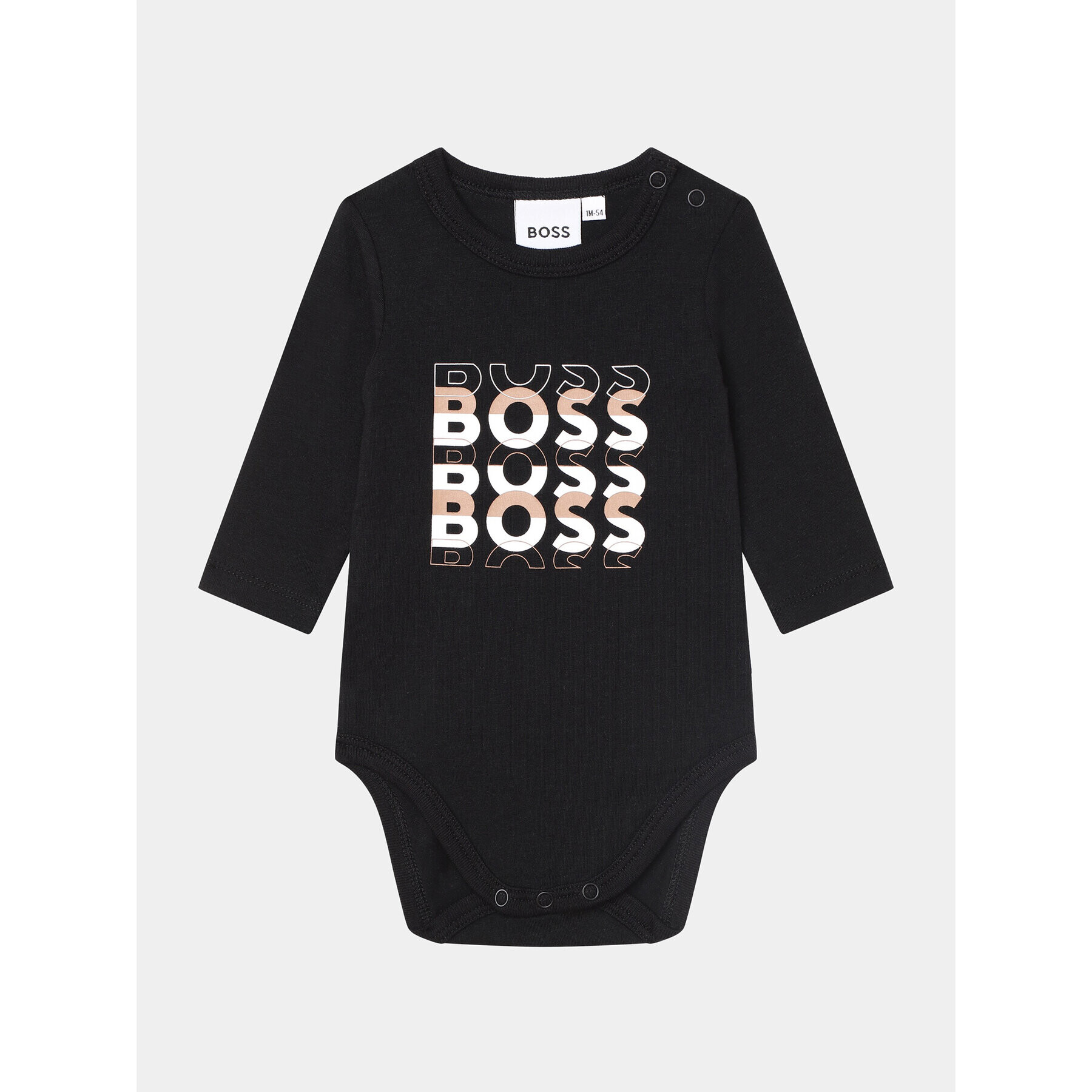 Boss Sada 2 kusů dětského body J98439 Černá Regular Fit - Pepit.cz