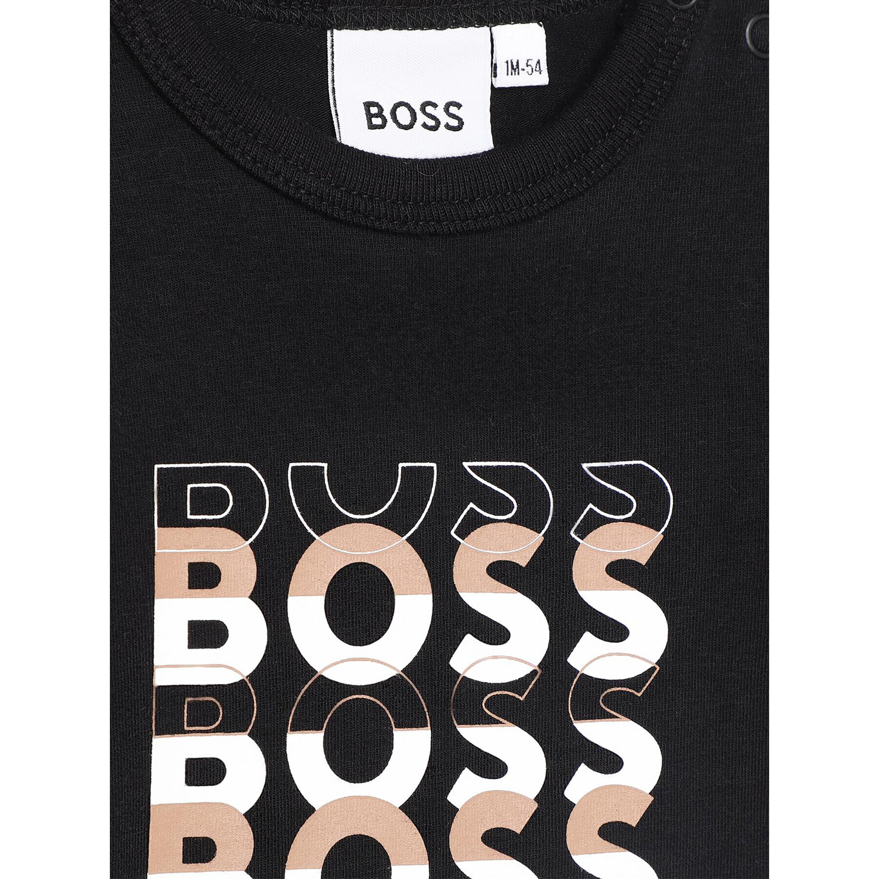 Boss Sada 2 kusů dětského body J98439 Černá Regular Fit - Pepit.cz