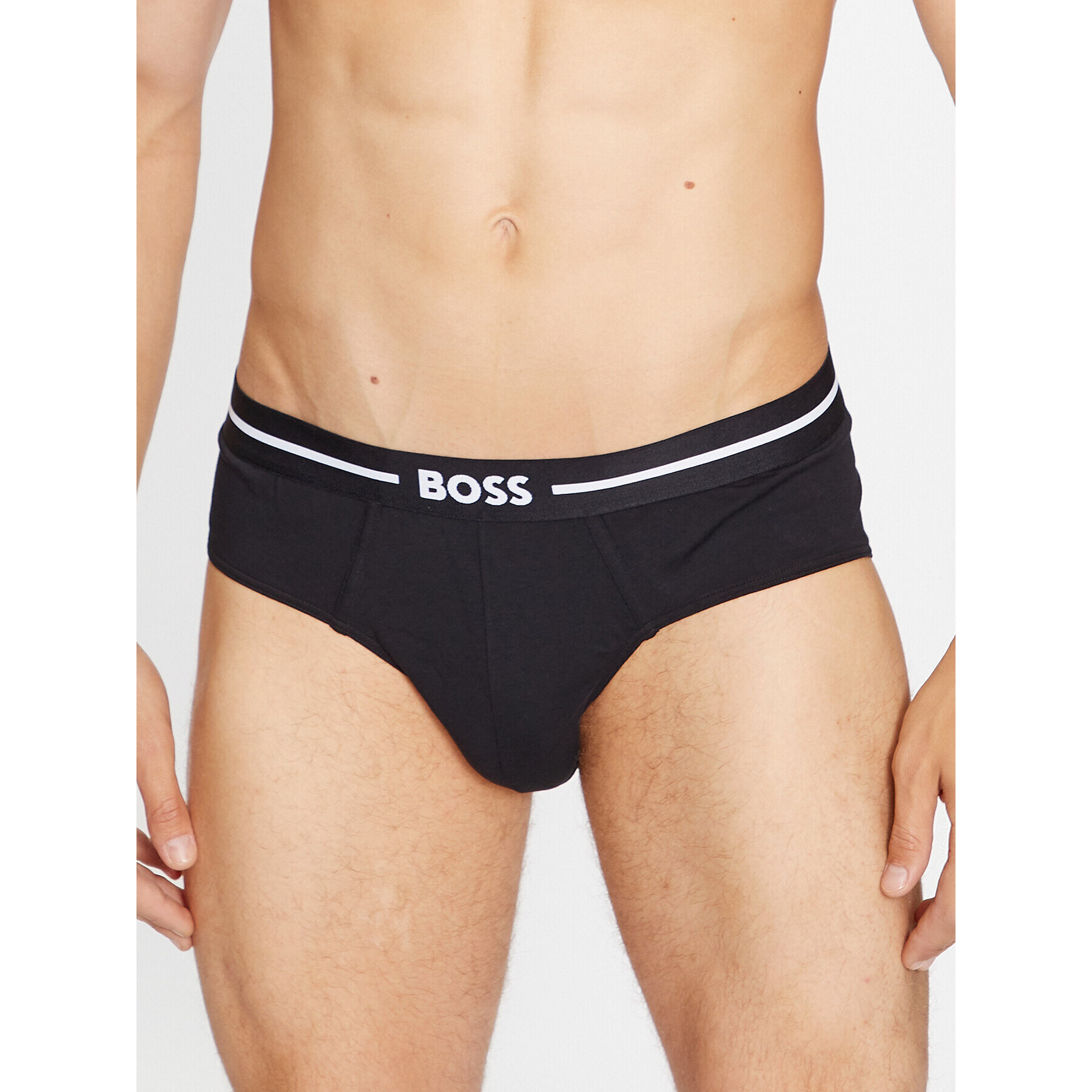 Boss Sada 3 kusů slipů Bold Hipster Briefs 50510679 Černá - Pepit.cz