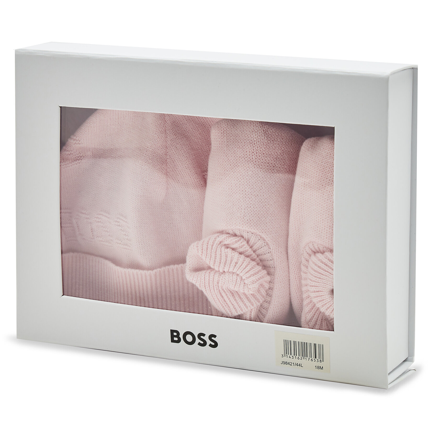 Boss Set čepice a ponožky J98421 Růžová - Pepit.cz