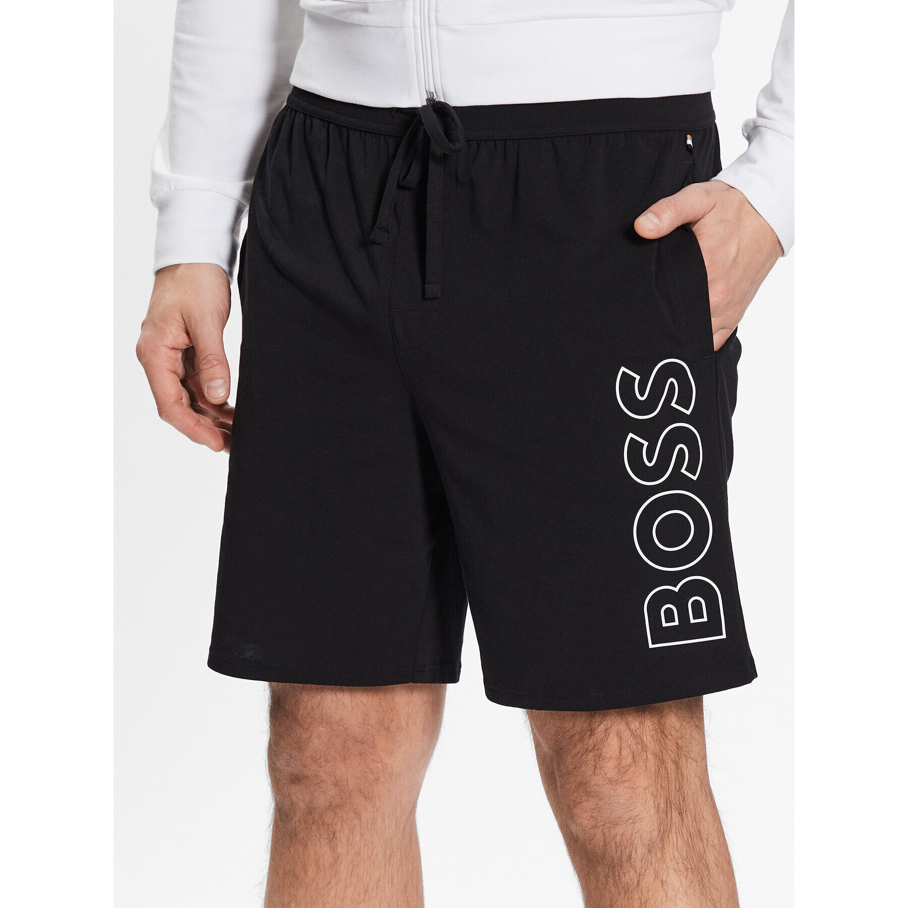 Boss Šortky z materiálu 50472753 Černá Regular Fit - Pepit.cz