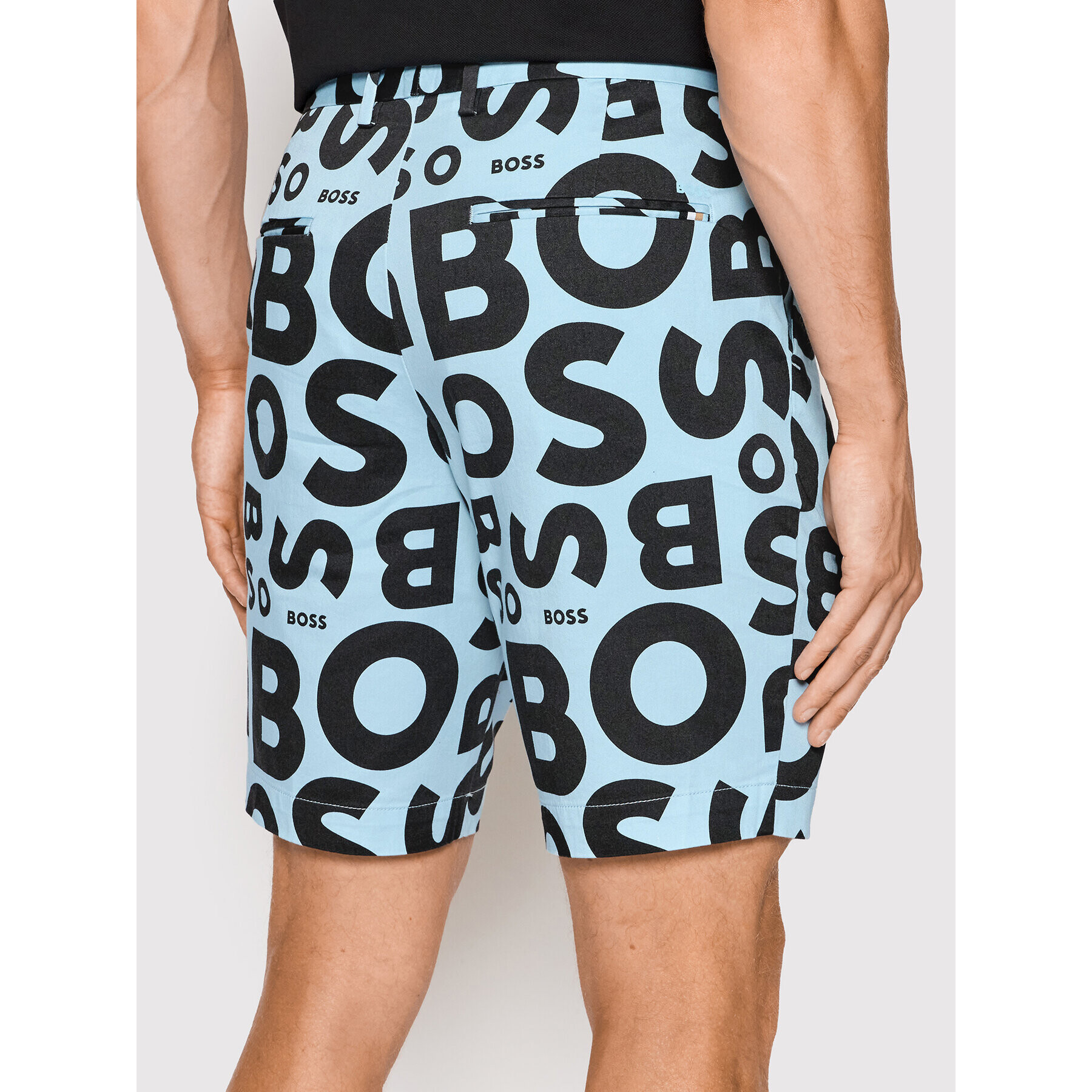 Boss Šortky z materiálu Slice 50468194 Modrá Slim Fit - Pepit.cz