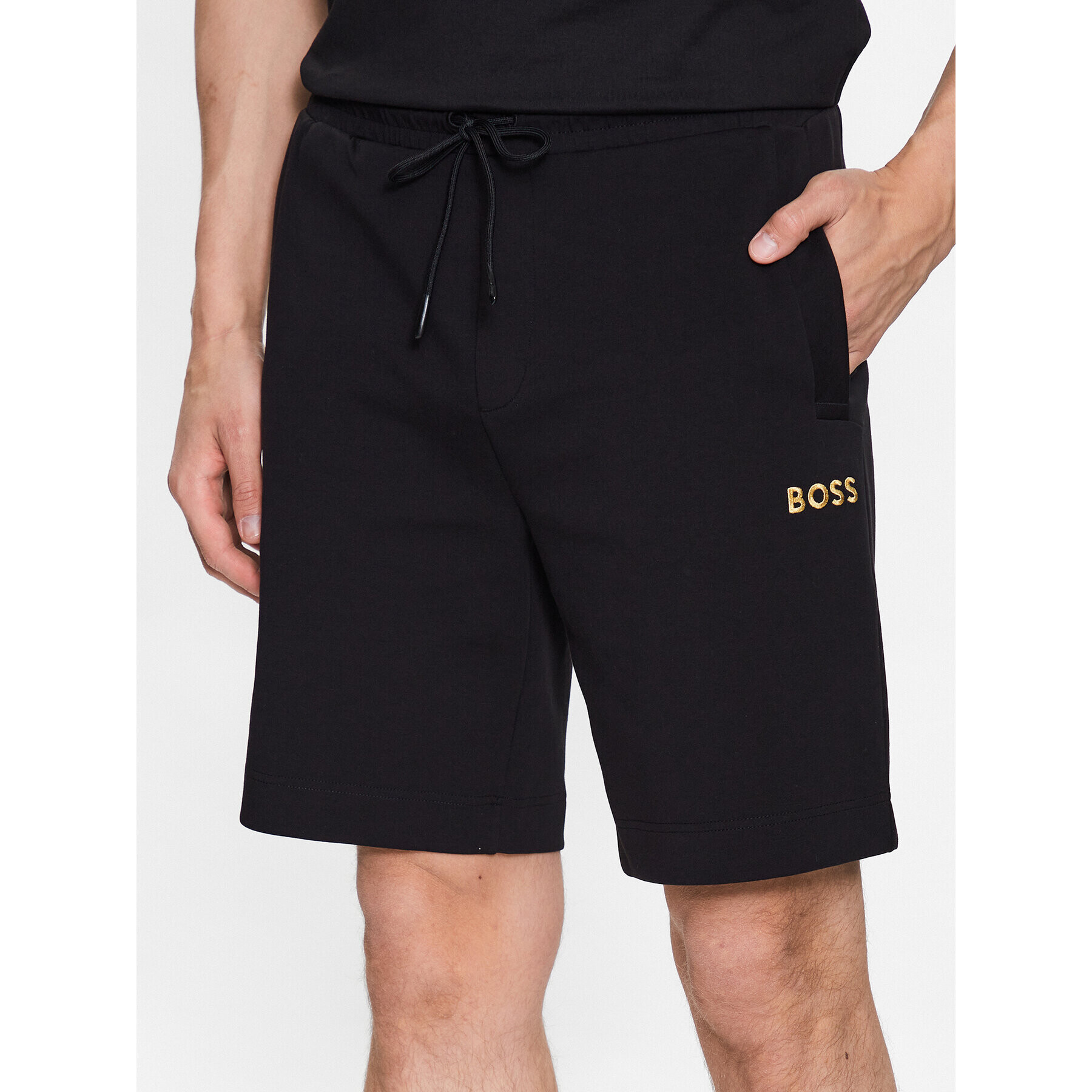 Boss Sportovní kraťasy 50482912 Černá Regular Fit - Pepit.cz