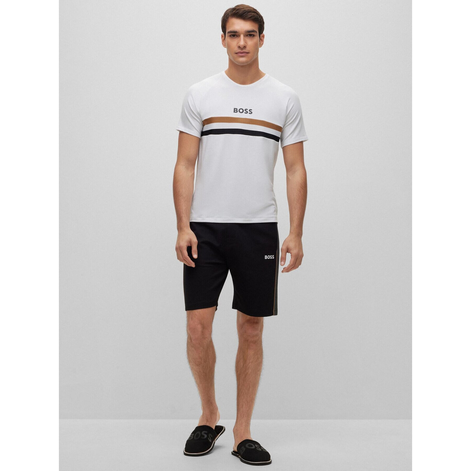 Boss Sportovní kraťasy 50491285 Černá Regular Fit - Pepit.cz