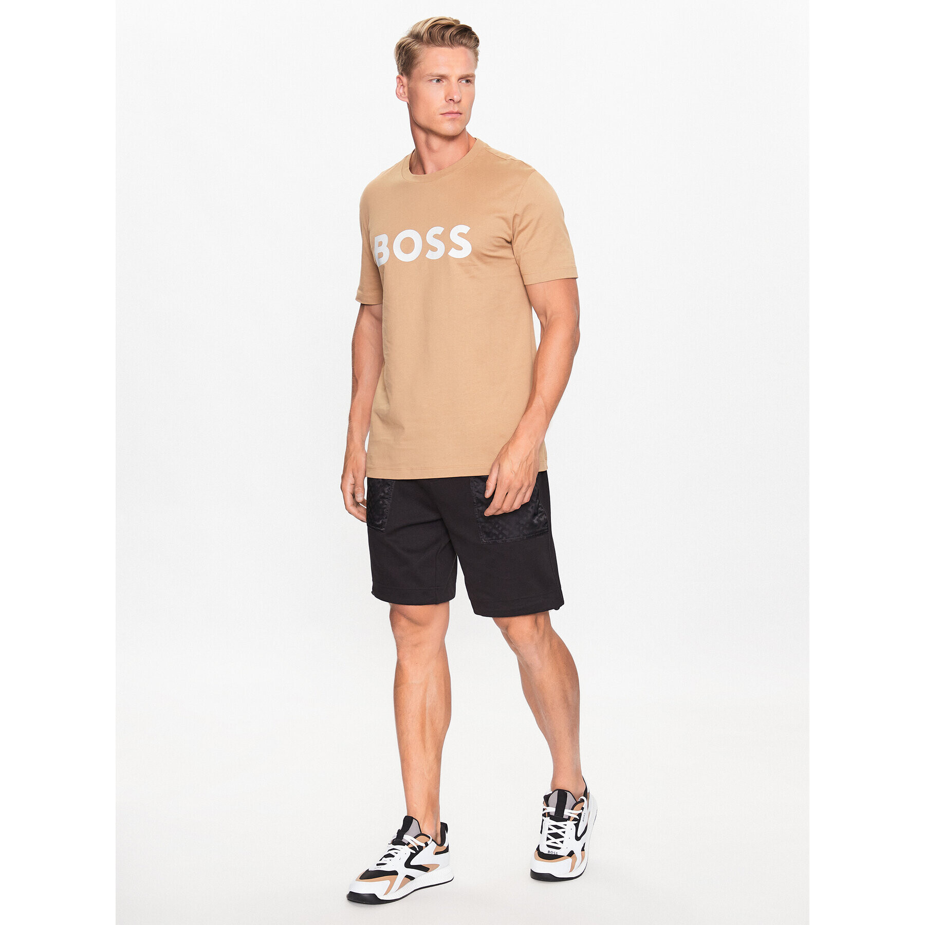 Boss Sportovní kraťasy 50494060 Černá Regular Fit - Pepit.cz