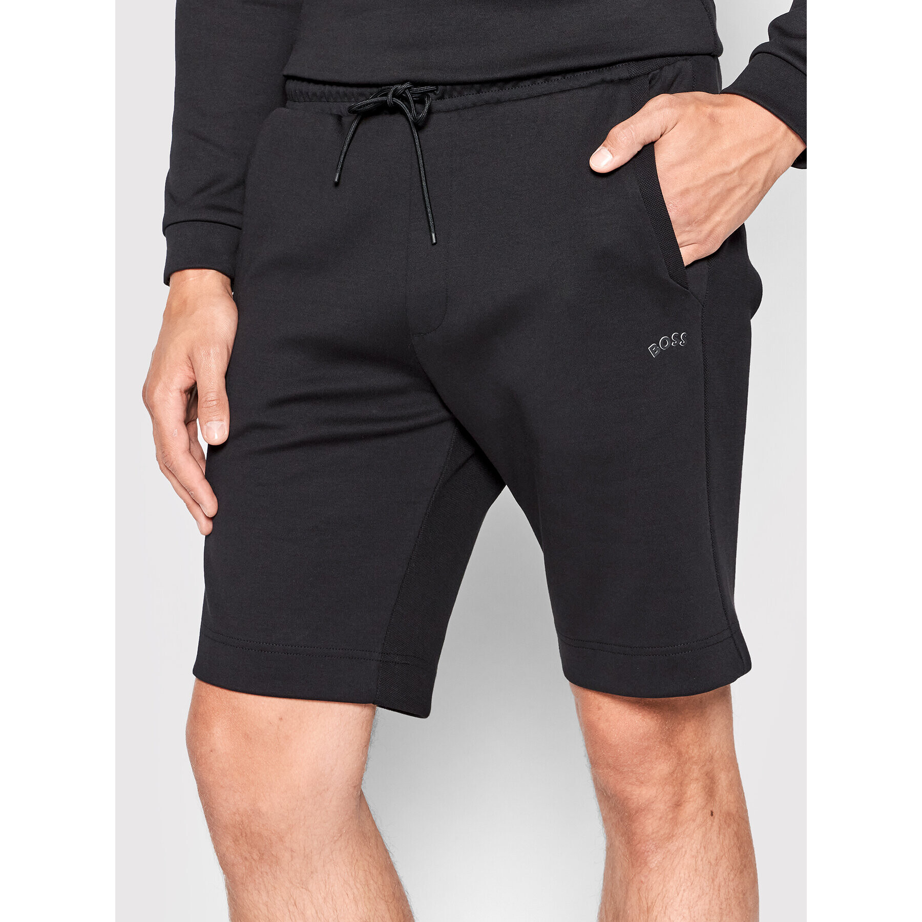 Boss Sportovní kraťasy Headlo Curved 50471850 Černá Regular Fit - Pepit.cz