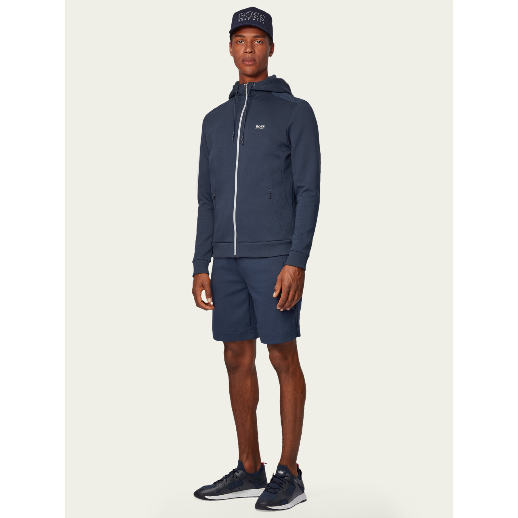 Boss Sportovní kraťasy Headlo Tr 50436216 Tmavomodrá Regular Fit - Pepit.cz