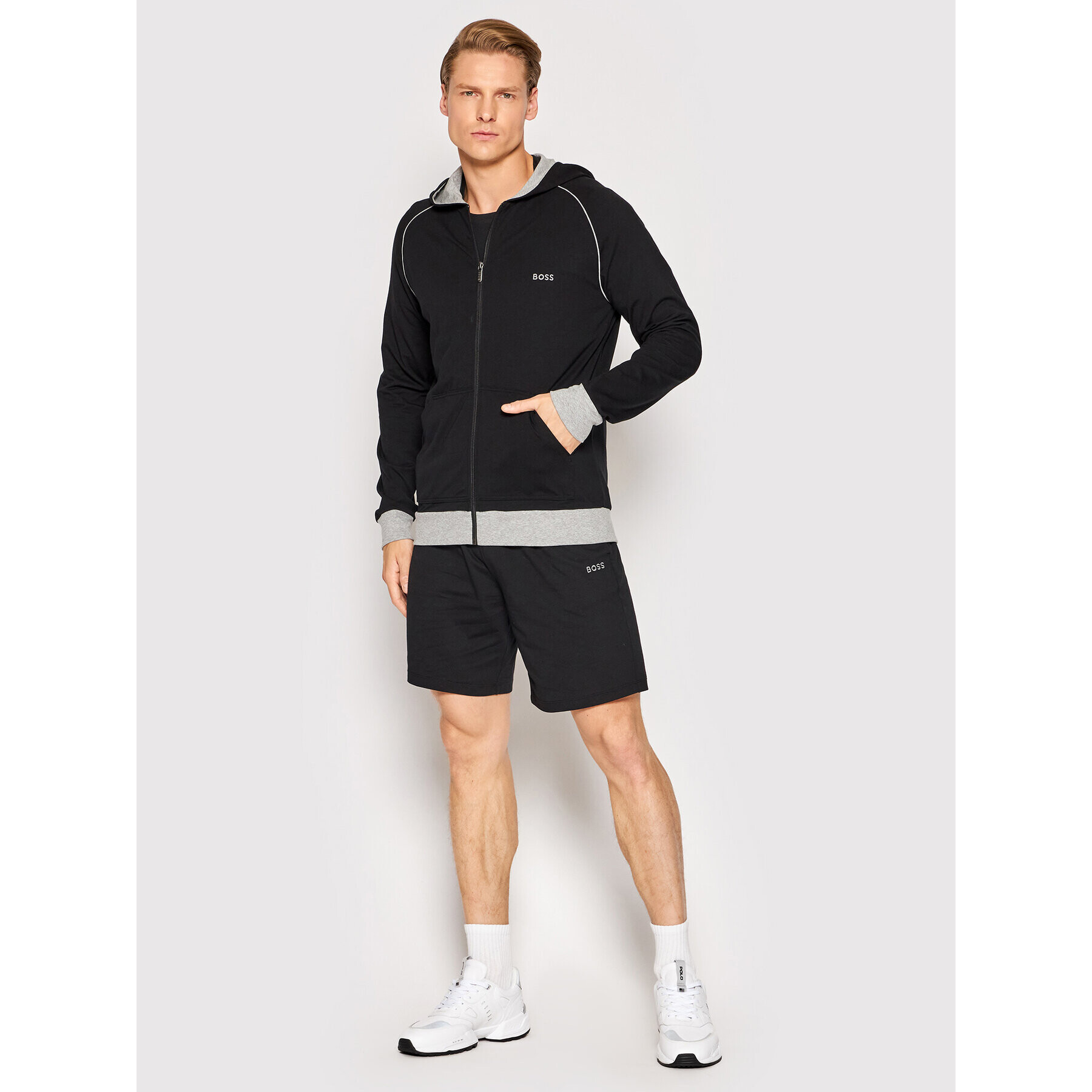 Boss Sportovní kraťasy Mix&Match 50469561 Černá Regular Fit - Pepit.cz