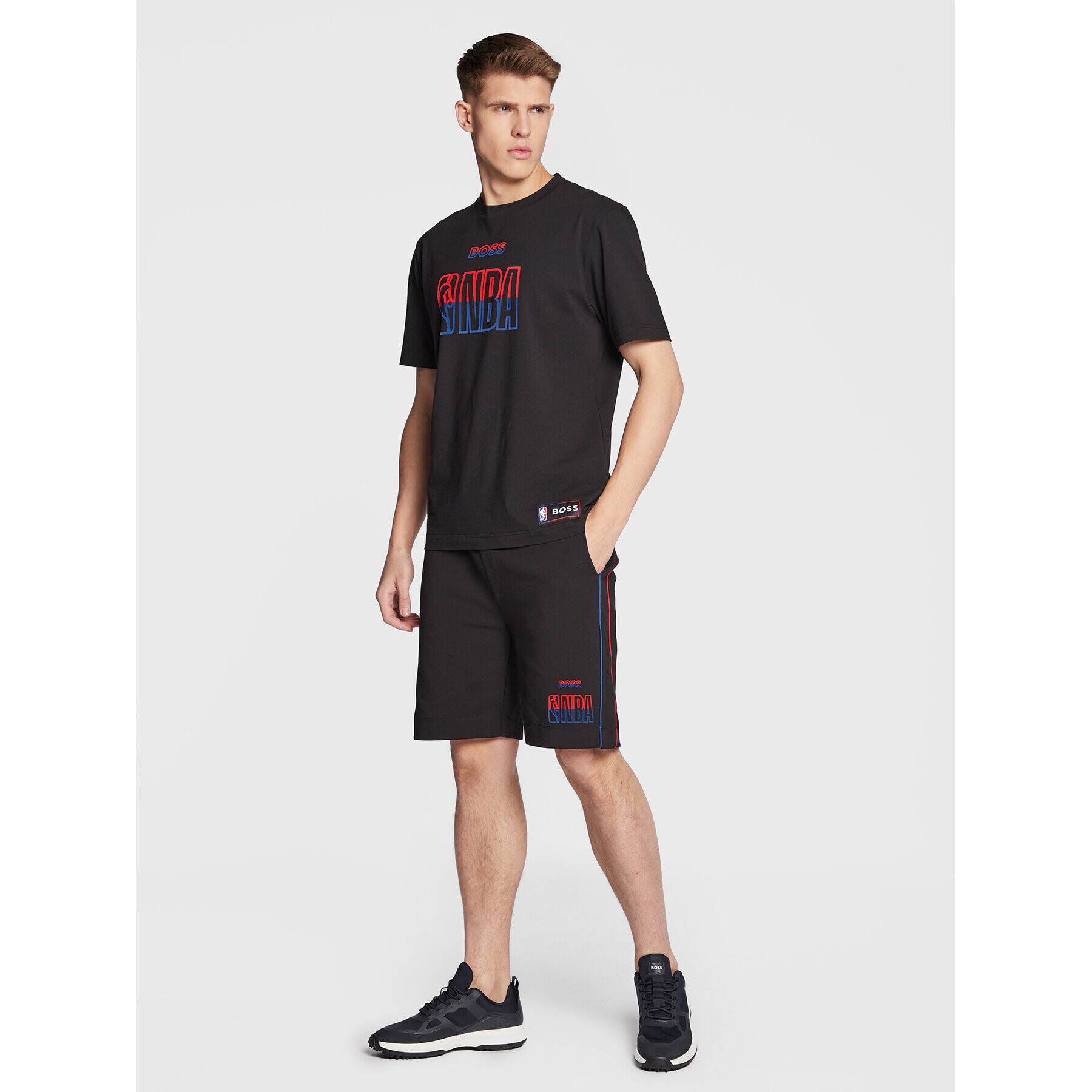 Boss Sportovní kraťasy NBA Slam_2 50477426 Černá Regular Fit - Pepit.cz