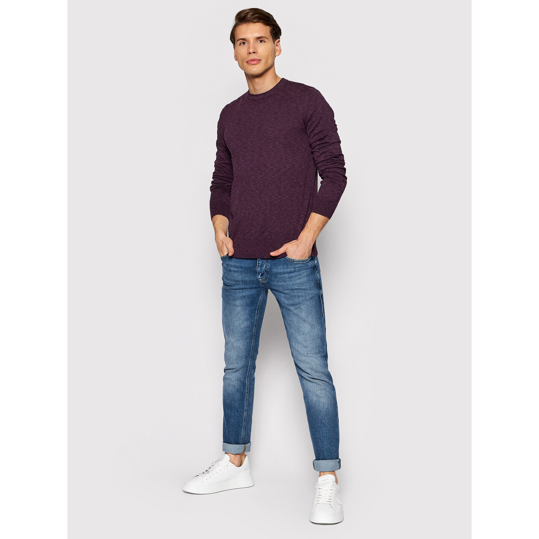 Boss Svetr Kamnioda 50454925 Fialová Slim Fit - Pepit.cz