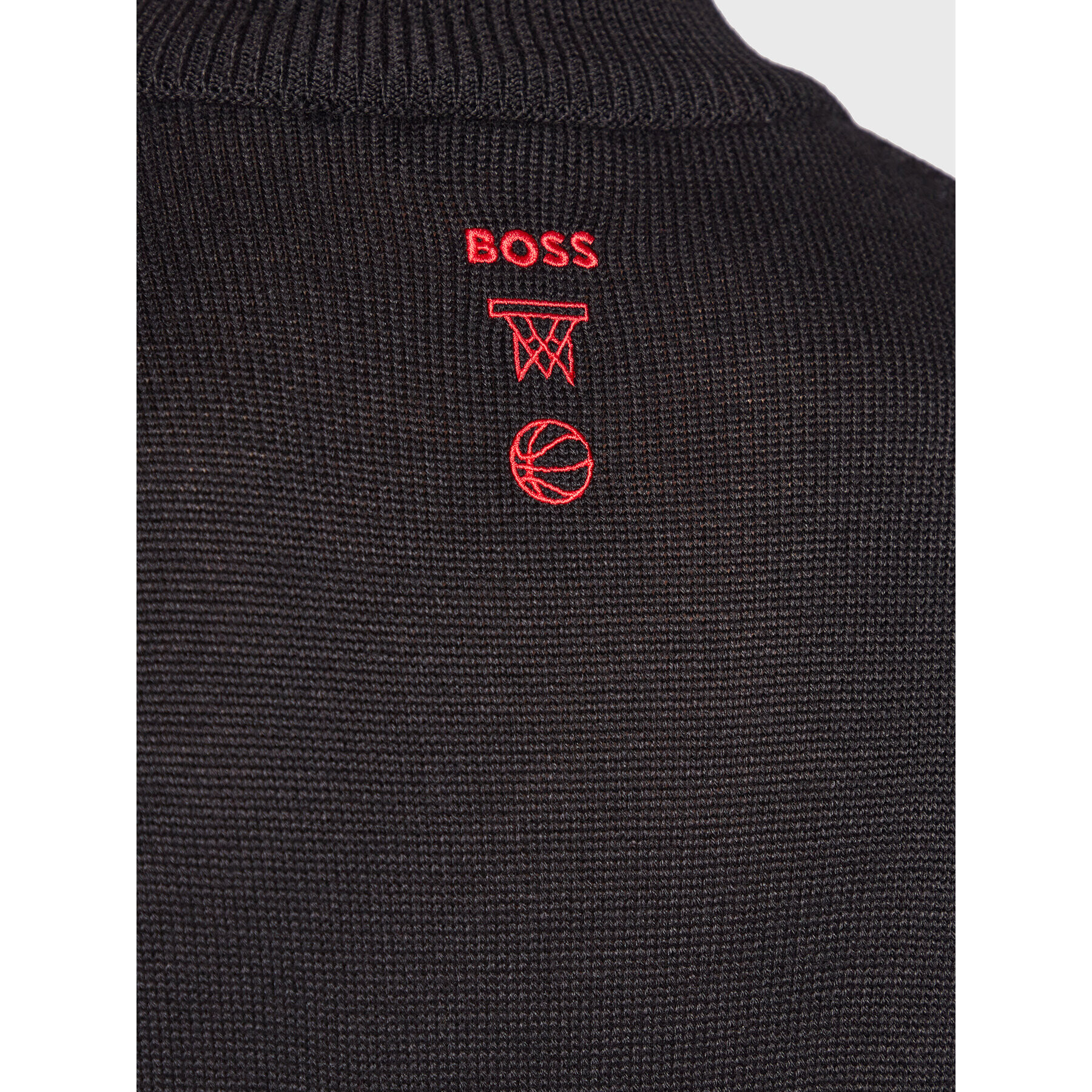 Boss Svetr NBA 50478500 Černá Relaxed Fit - Pepit.cz