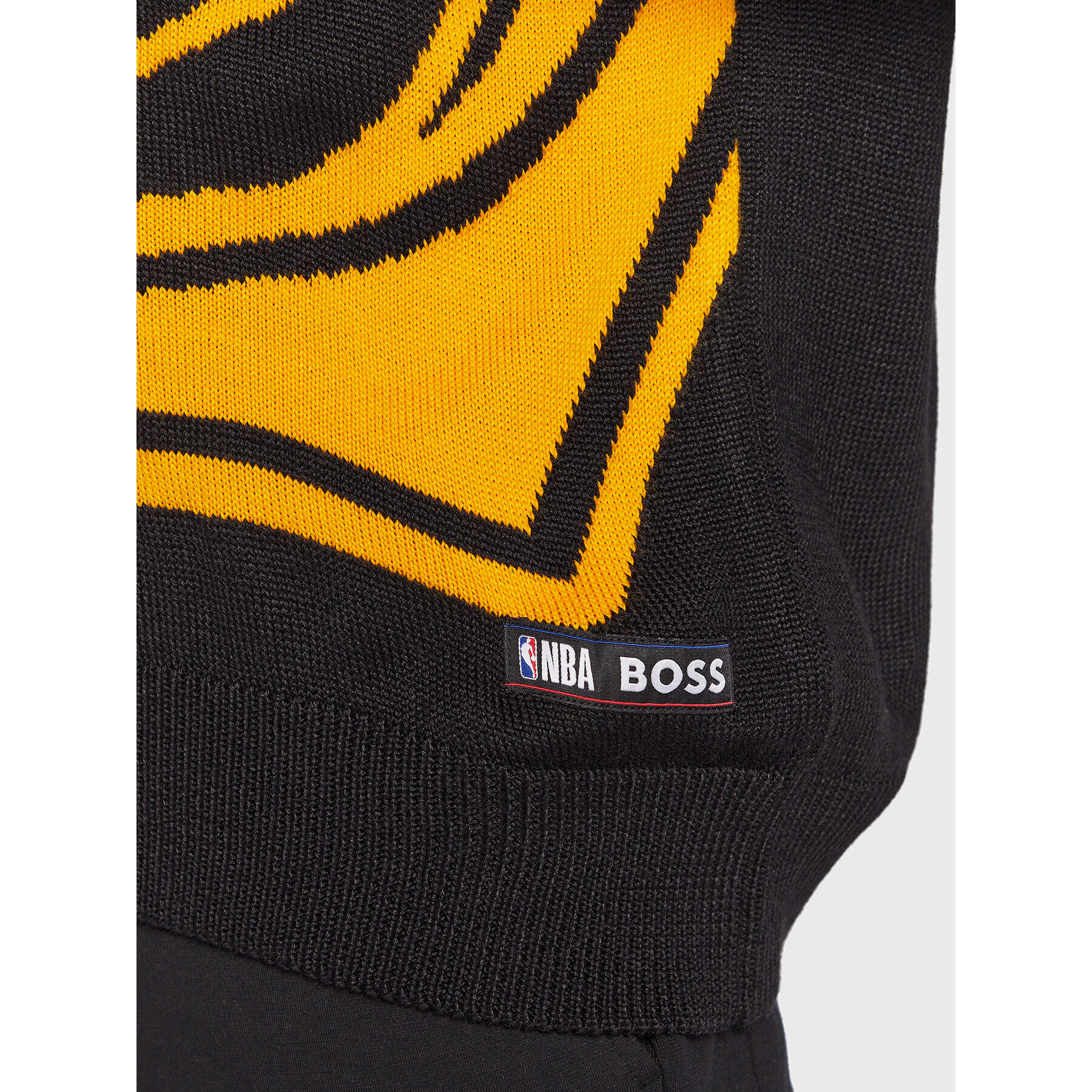 Boss Svetr NBA Knit_Lakers 50480077 Černá Regular Fit - Pepit.cz