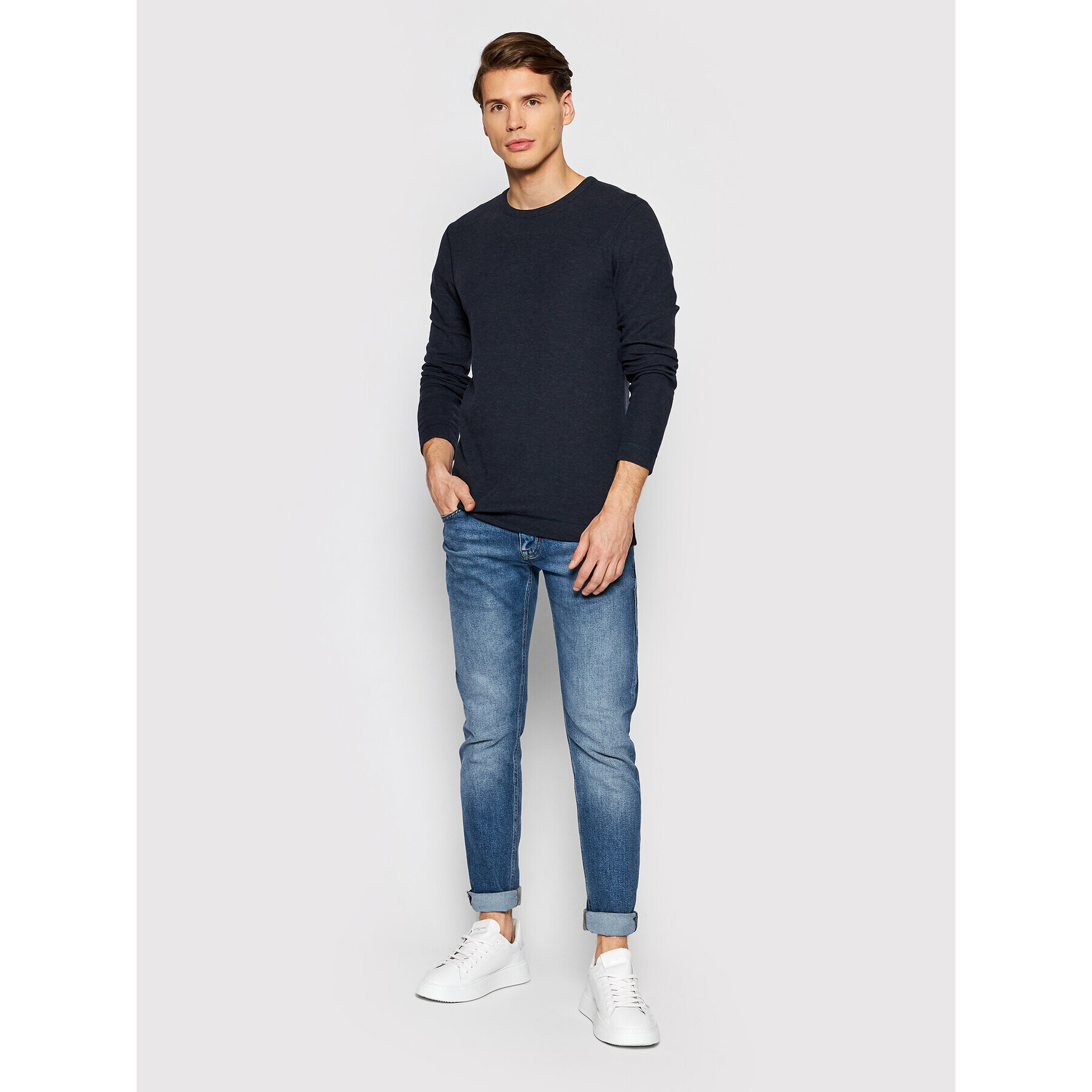 Boss Svetr Tempest 1 50462773 Tmavomodrá Slim Fit - Pepit.cz