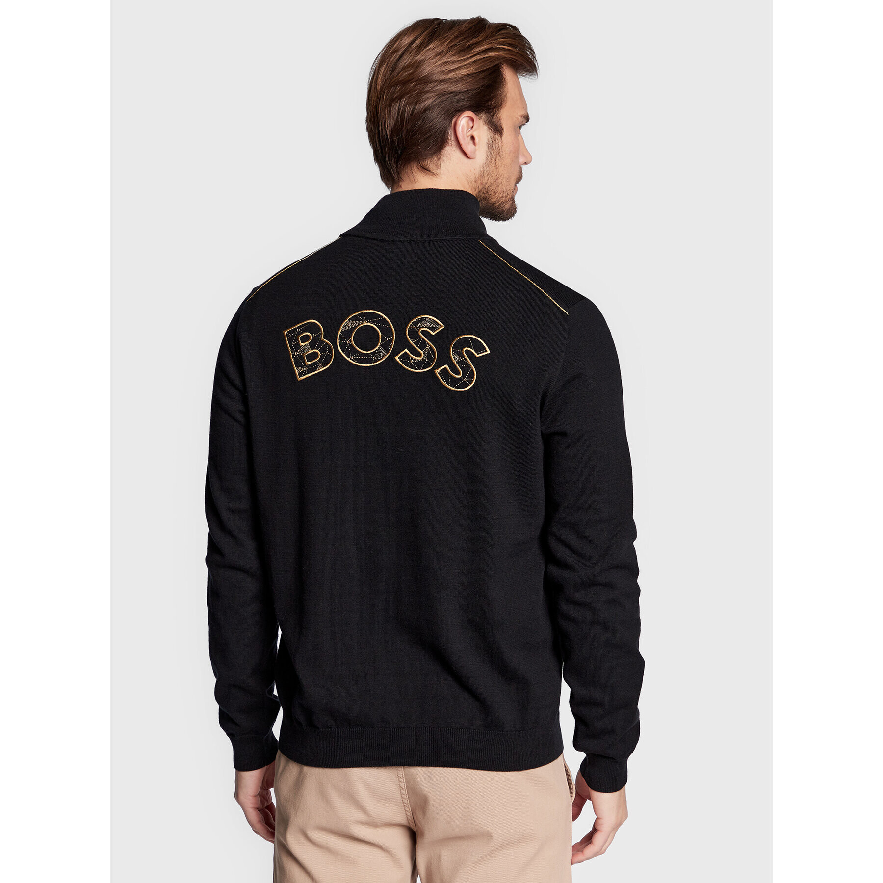 Boss Svetr Zoldan 50475143 Černá Regular Fit - Pepit.cz