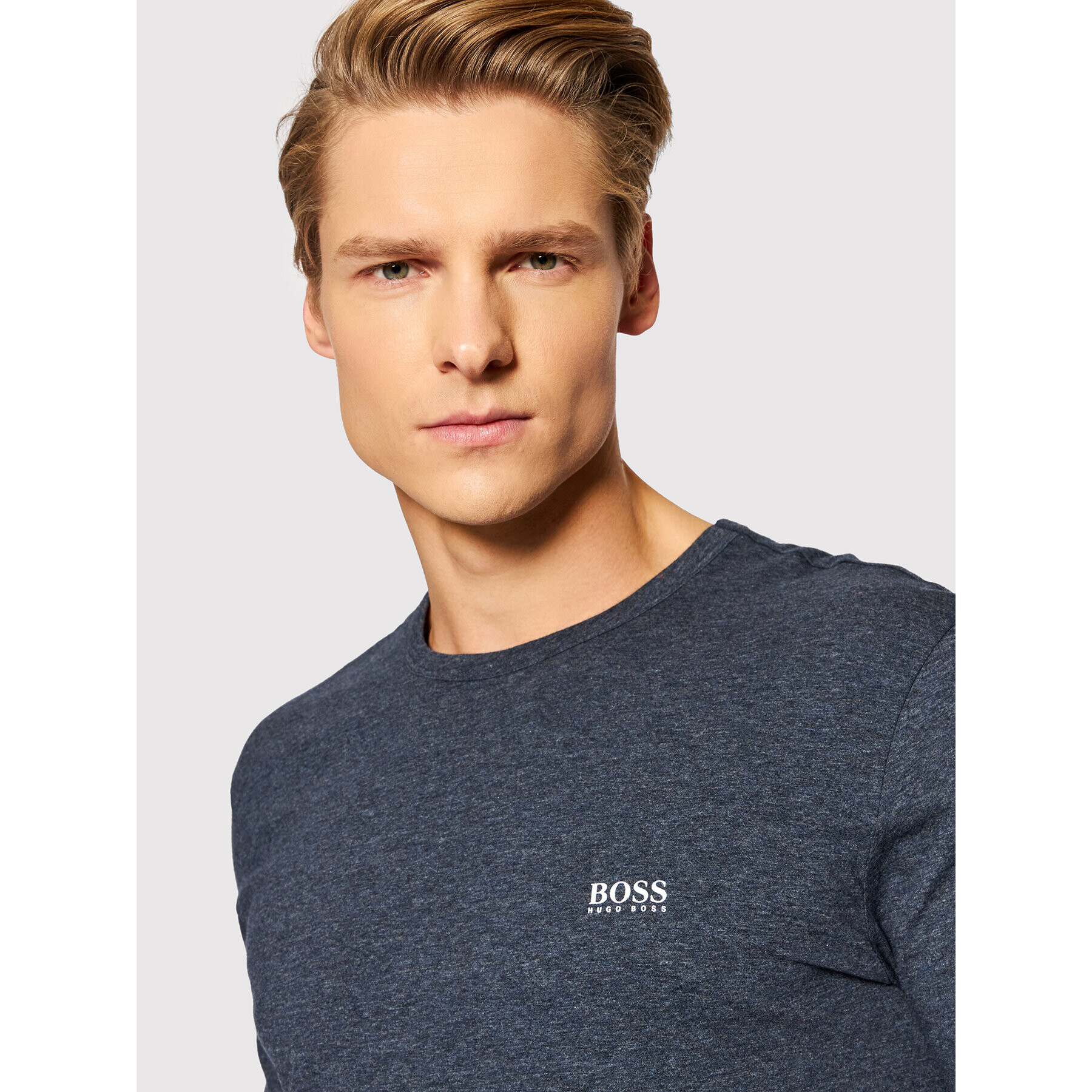 Boss T-Shirt 50245195 Tmavomodrá Regular Fit - Pepit.cz