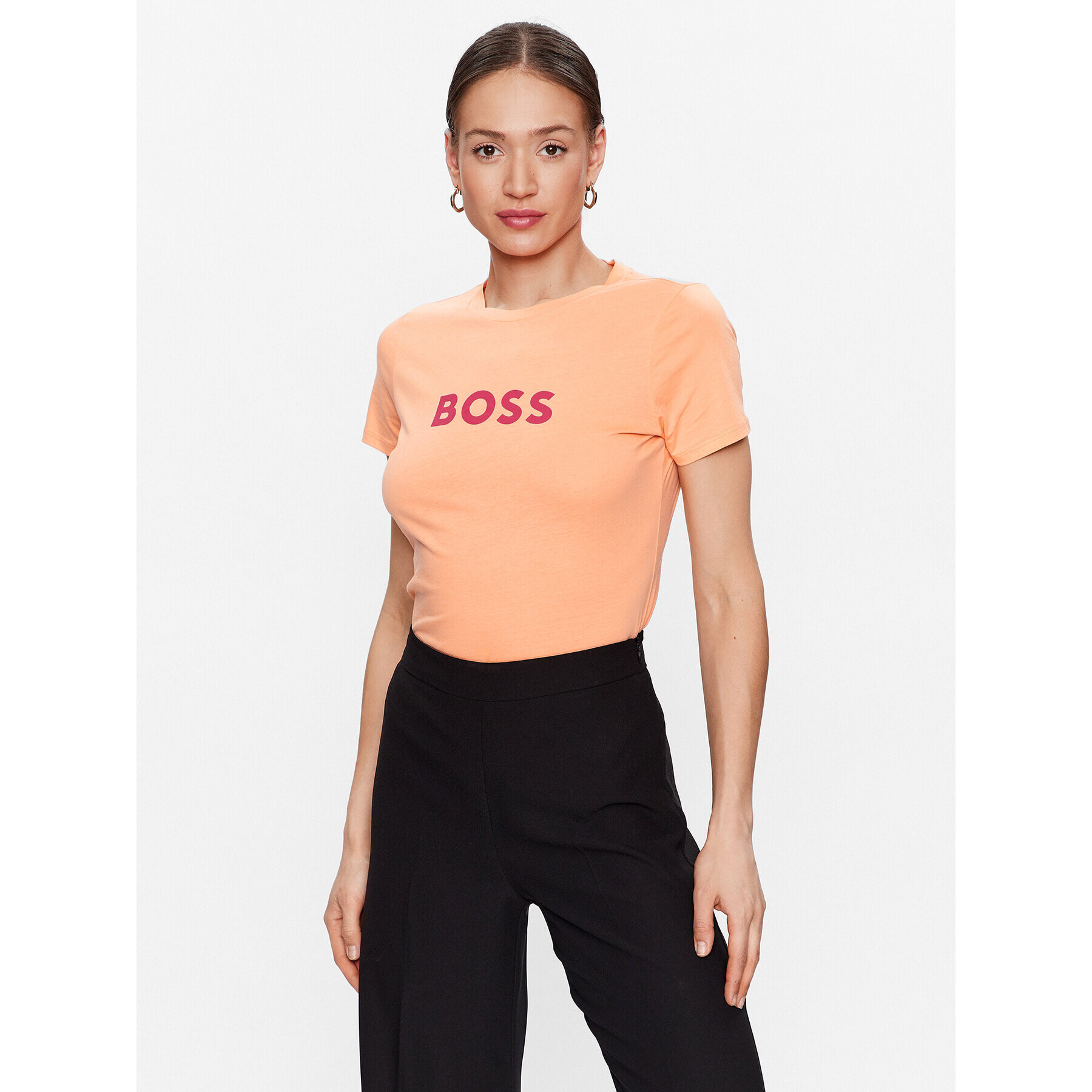 Boss T-Shirt 50468356 Oranžová Regular Fit - Pepit.cz