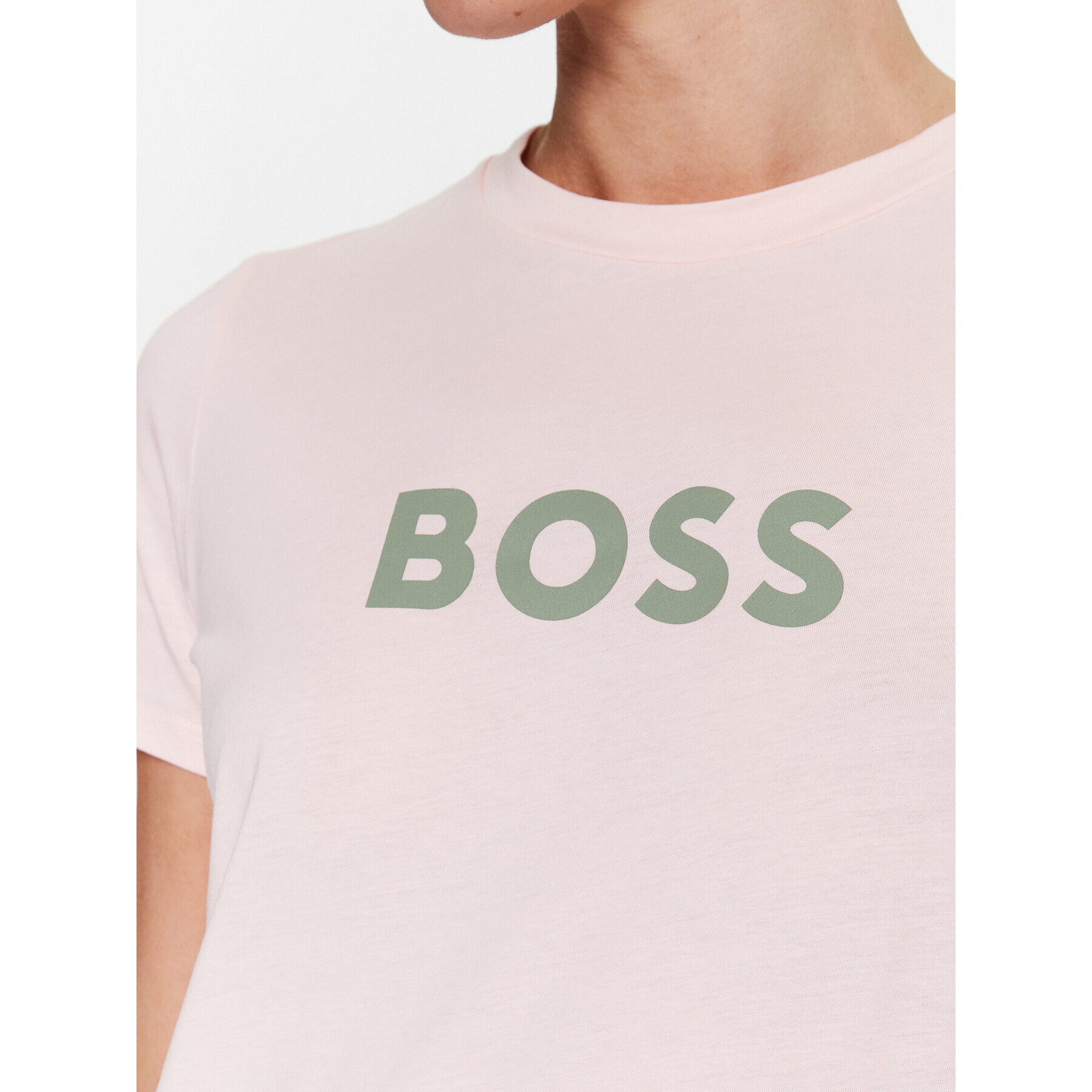 Boss T-Shirt 50468356 Růžová Regular Fit - Pepit.cz