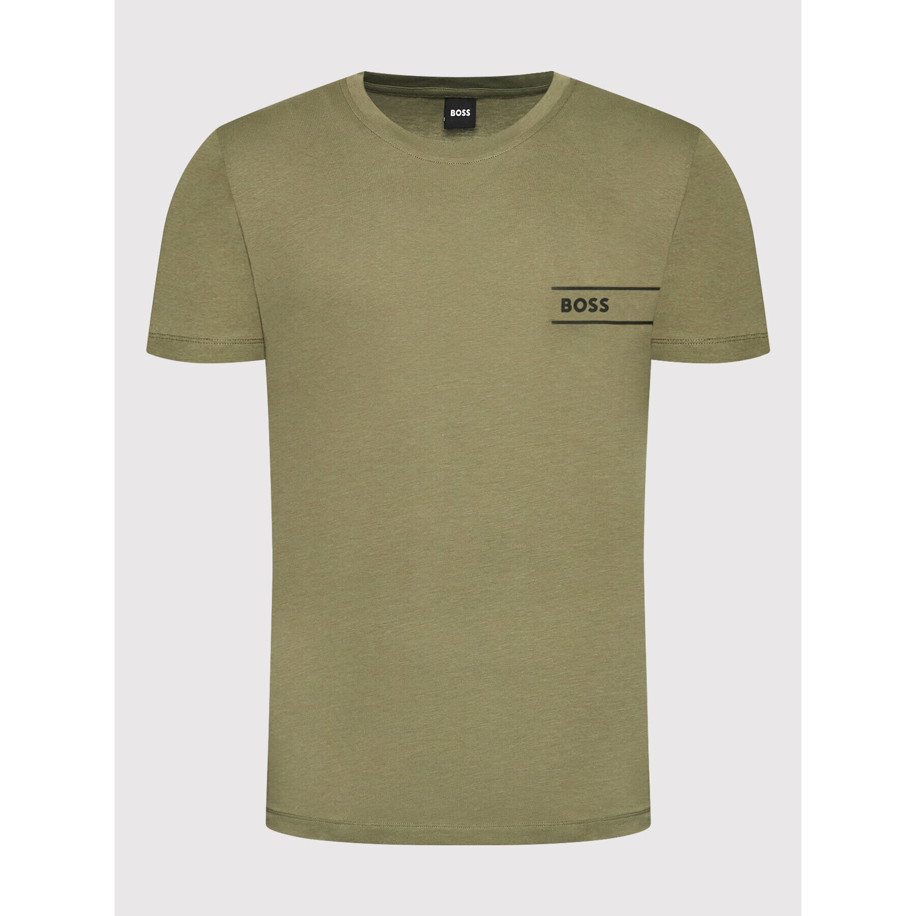 Boss T-Shirt 50469154 Zelená Regular Fit - Pepit.cz